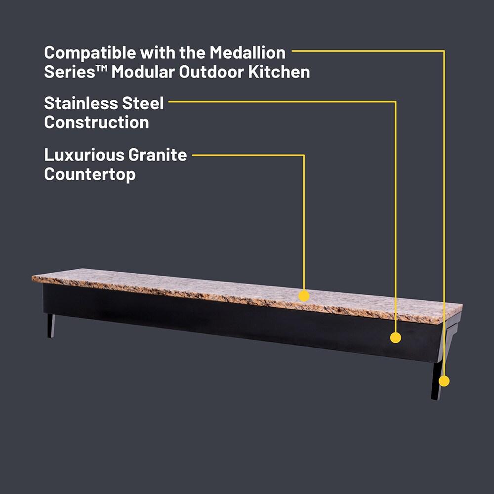 Charbroil Medallion Series Modular Outdoor Kitchen Granite Bar Top Component