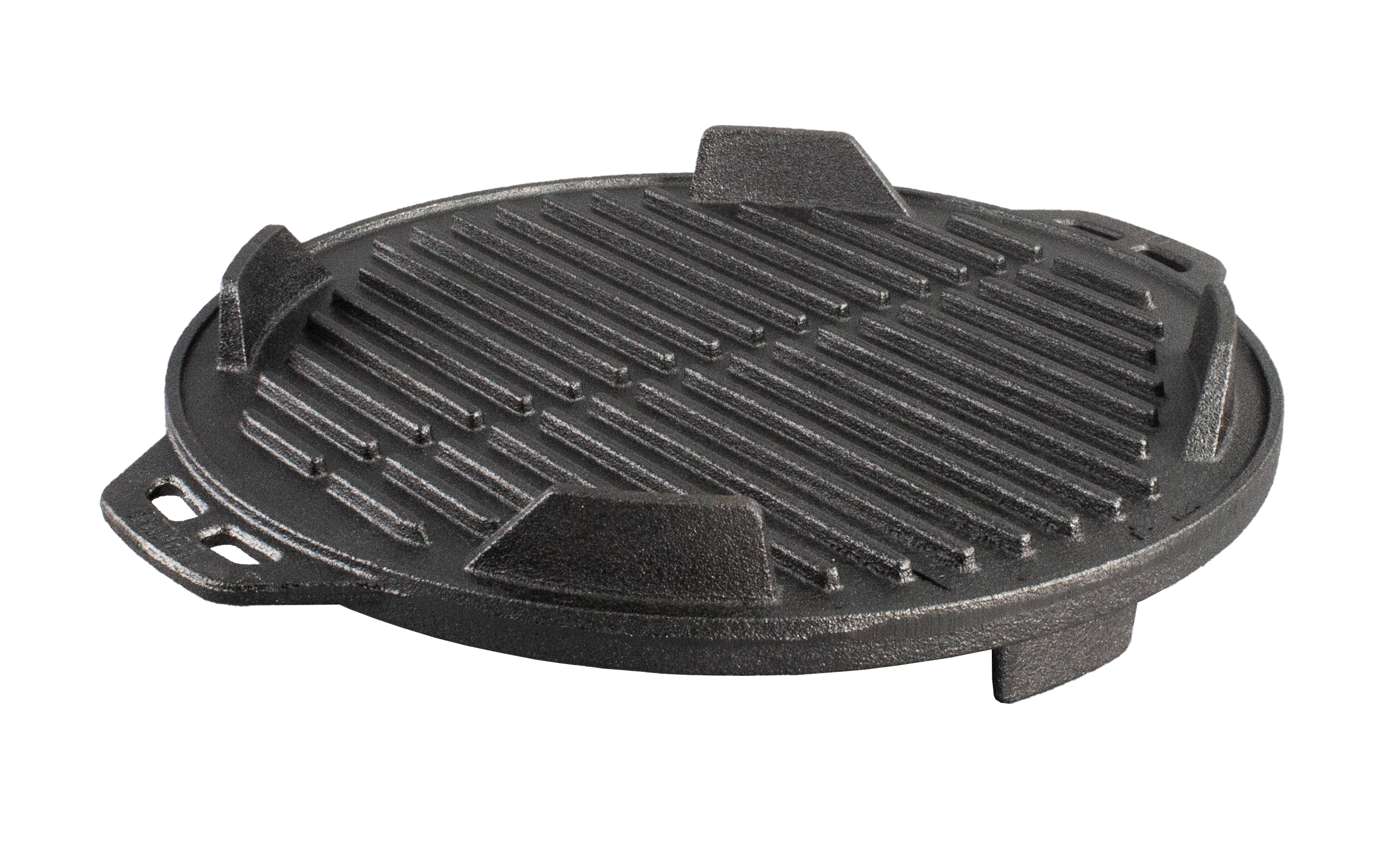 Lodge Cast Iron 12" Charcoal Camping Round Kickoff Grill