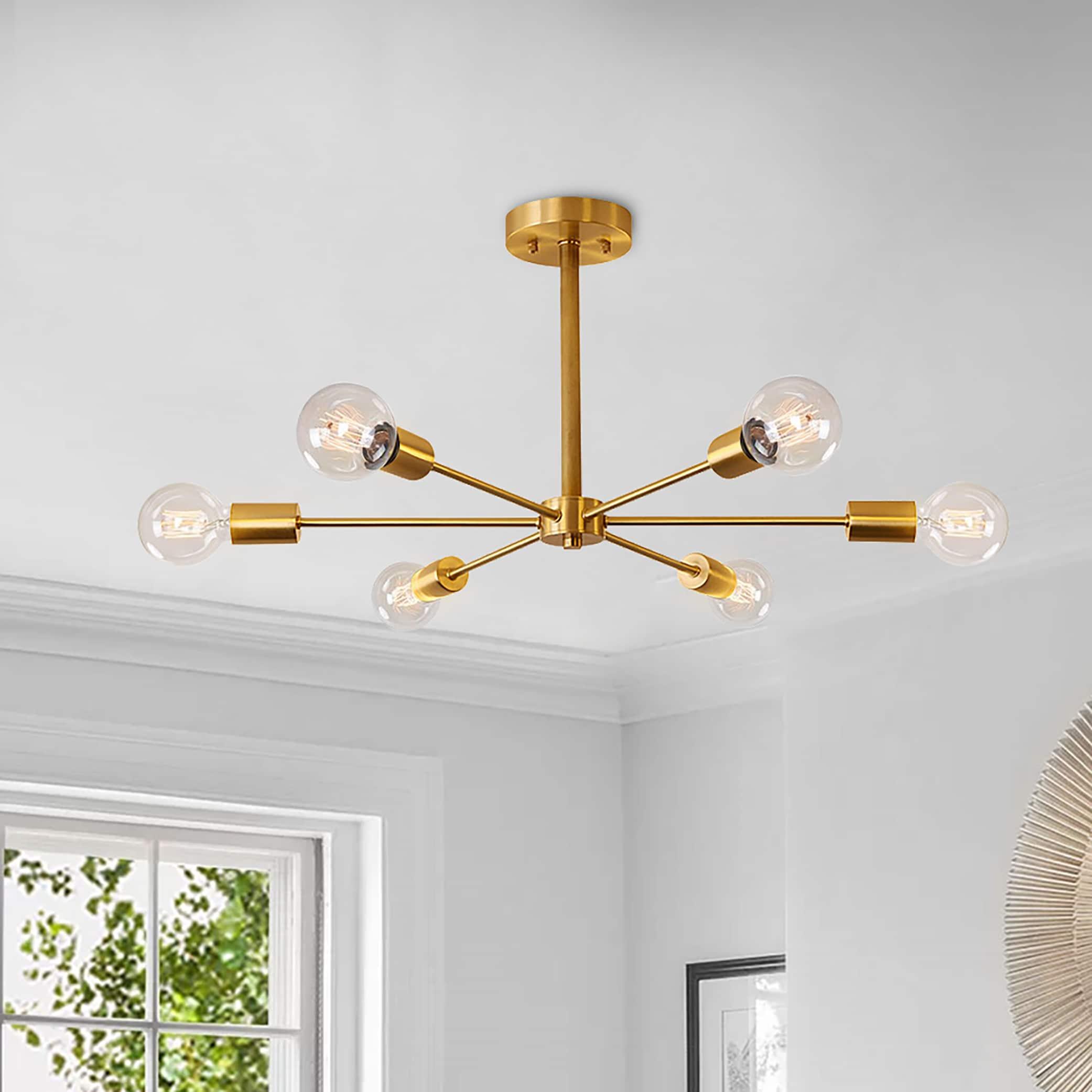 Sevin 6 - Light 25.2'' Sputnik Cylinder Flush Mount