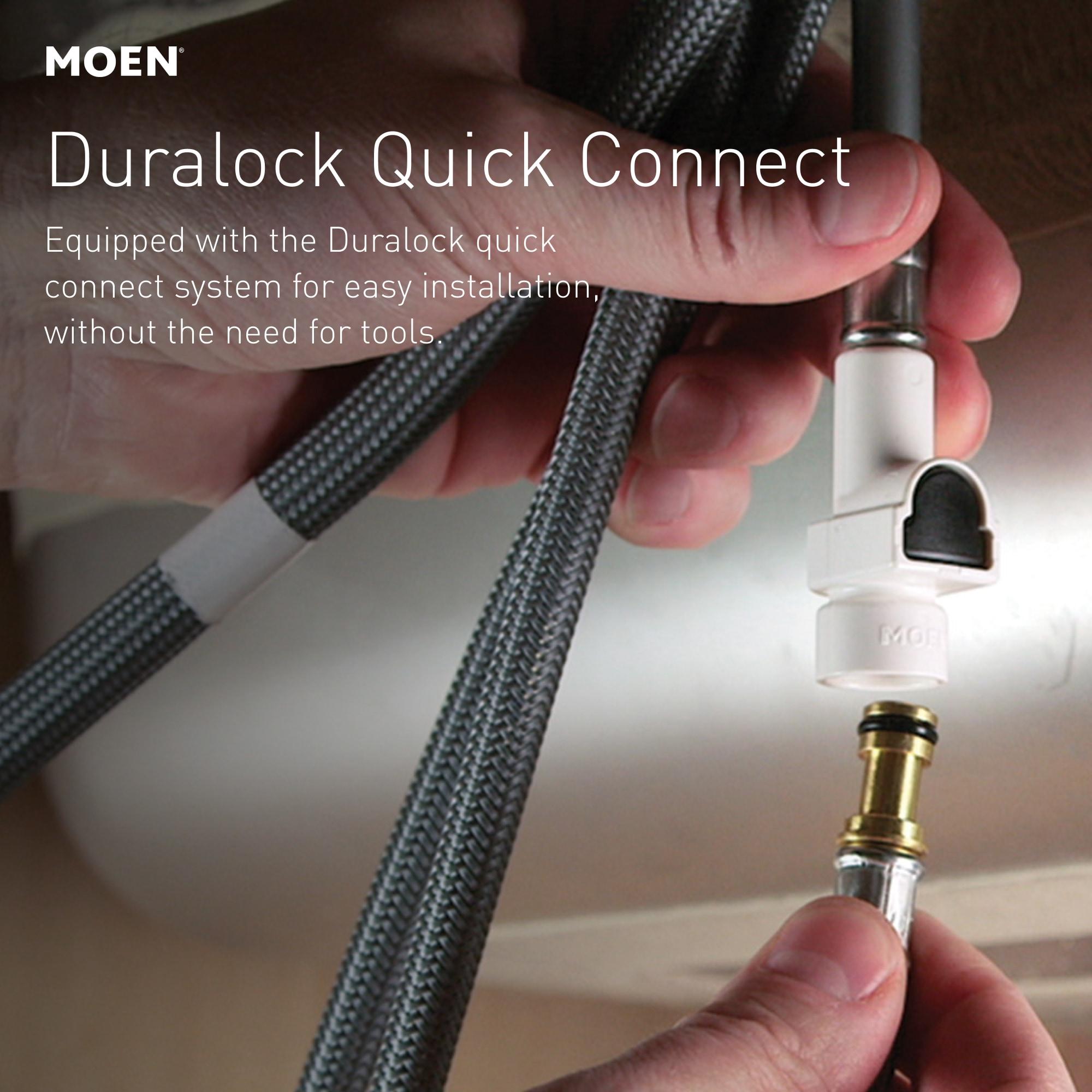 Moen Sleek Pull Down Single Handle Kitchen Faucet with Power Boost Technology and Duralock