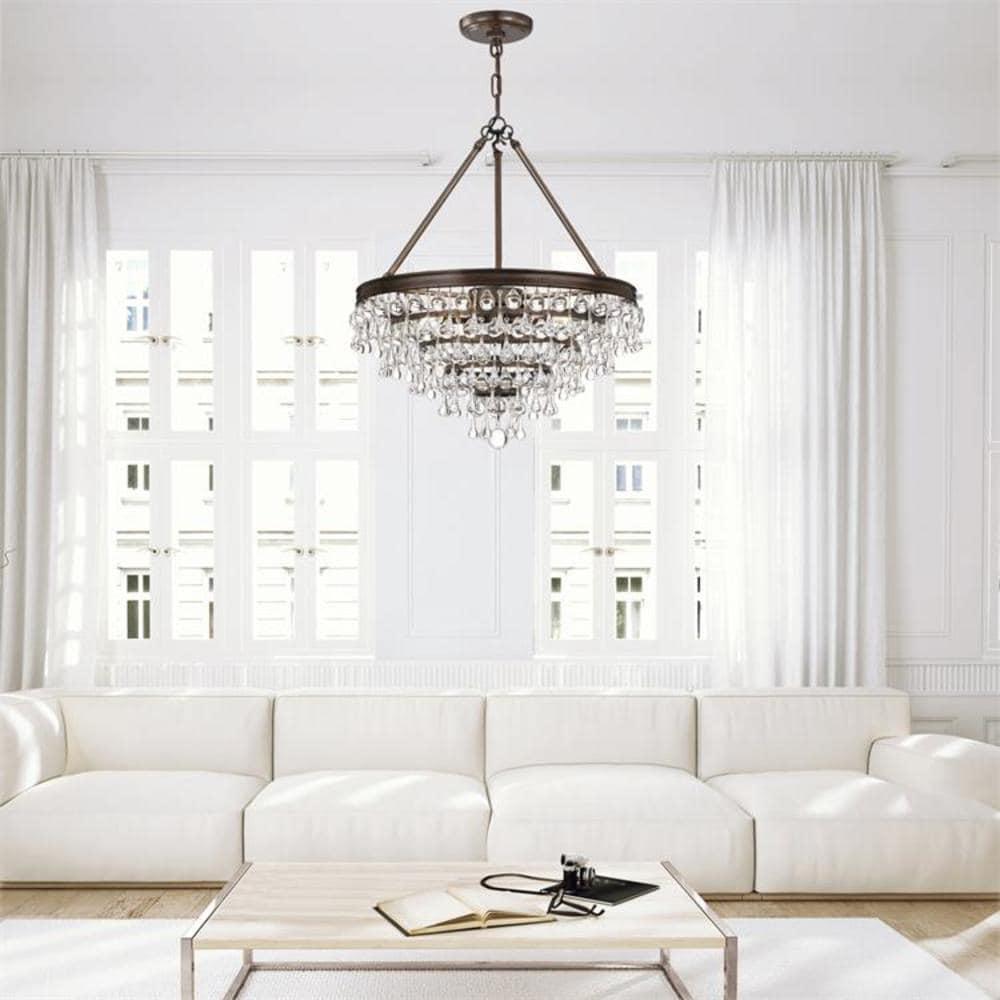 Crystorama Lighting - Six Light Chandelier - Chandelier - Calypso - Six Light