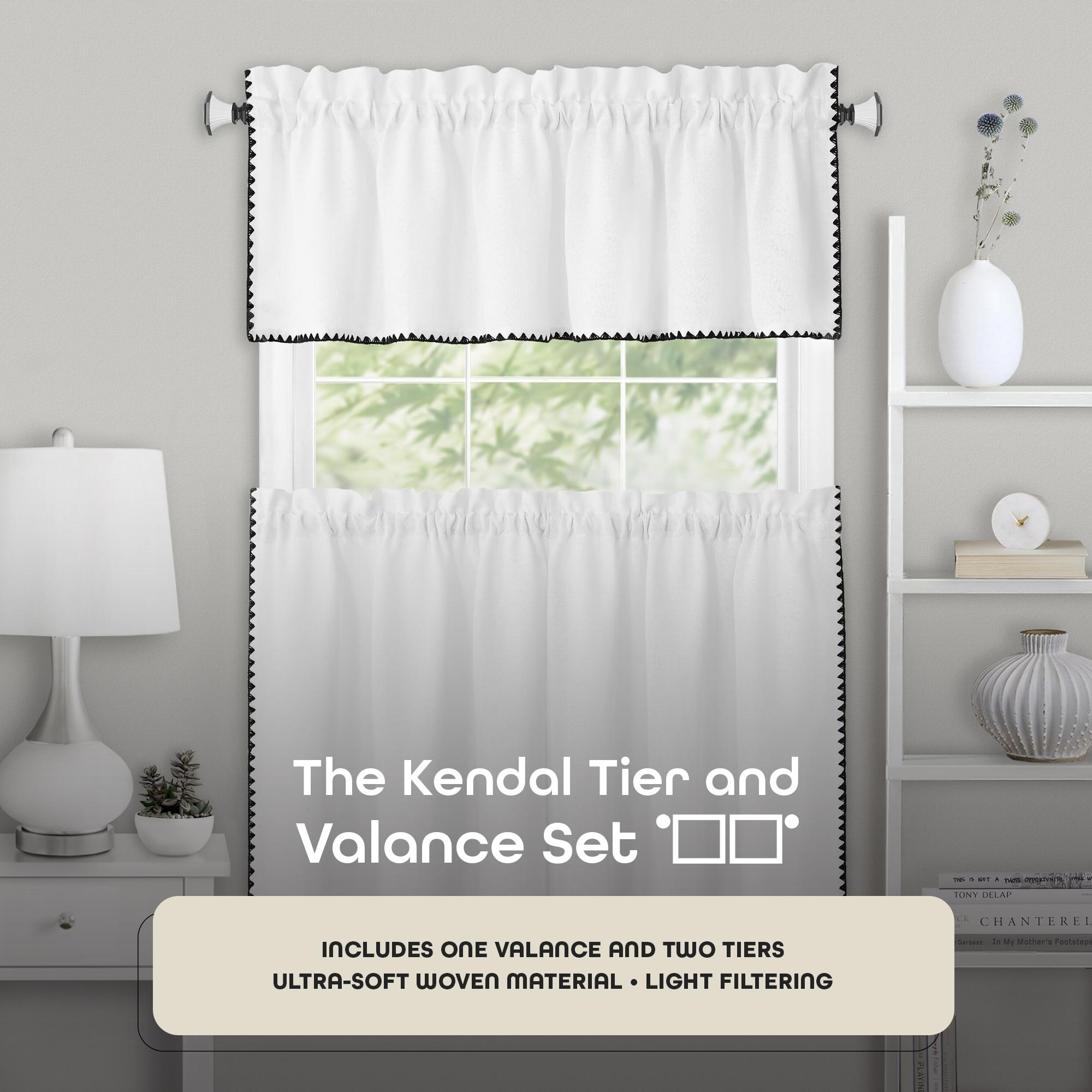 Achim Importing Co Tailored 58'' W Kitchen Curtain