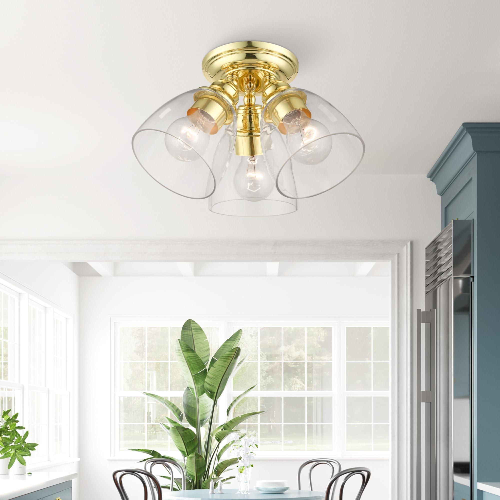 Gunnbjorn 3-Light 14.25" Semi Flush Mount