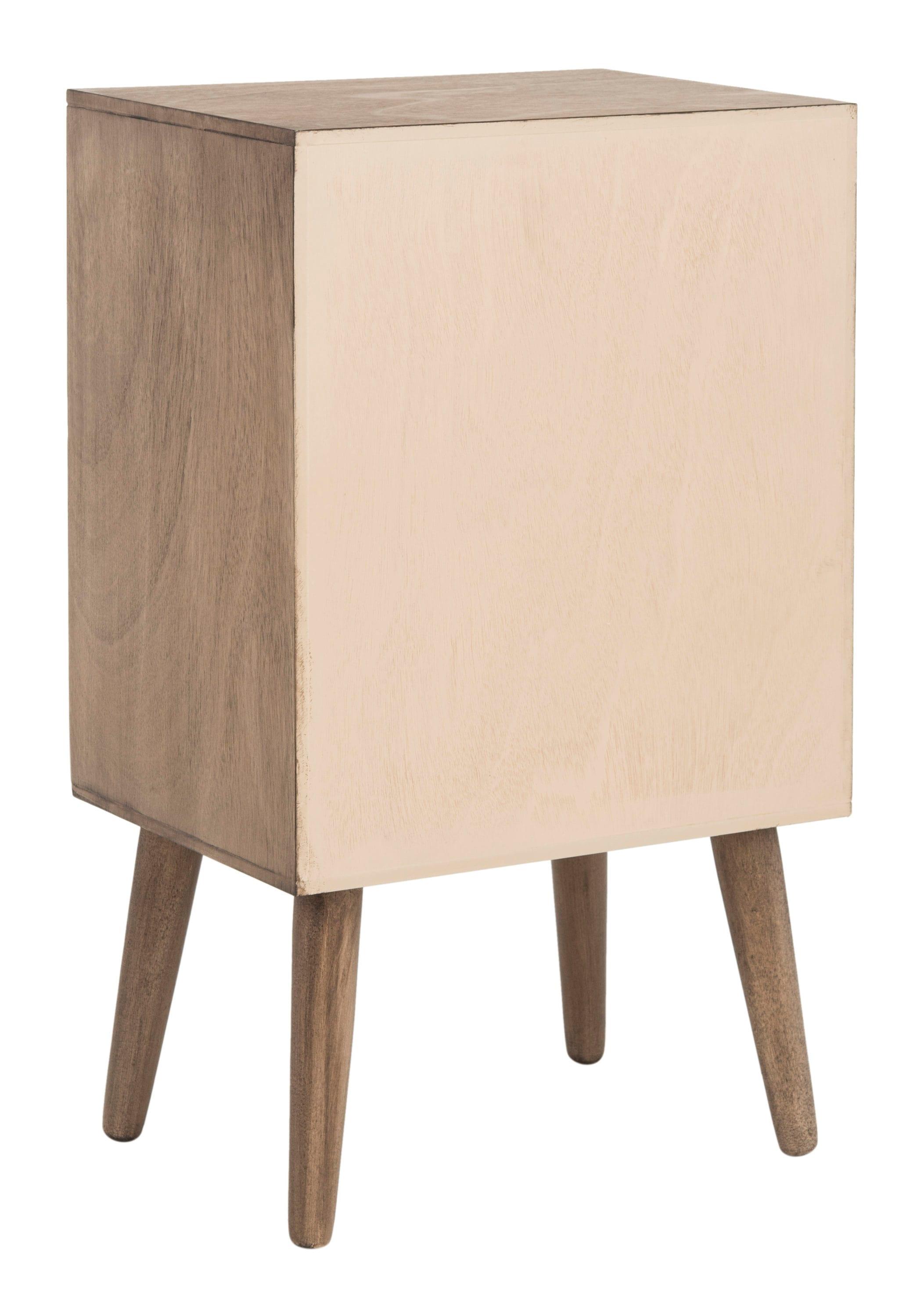 Pomona 3 Drawer Accent Table - Light Brown - Safavieh.