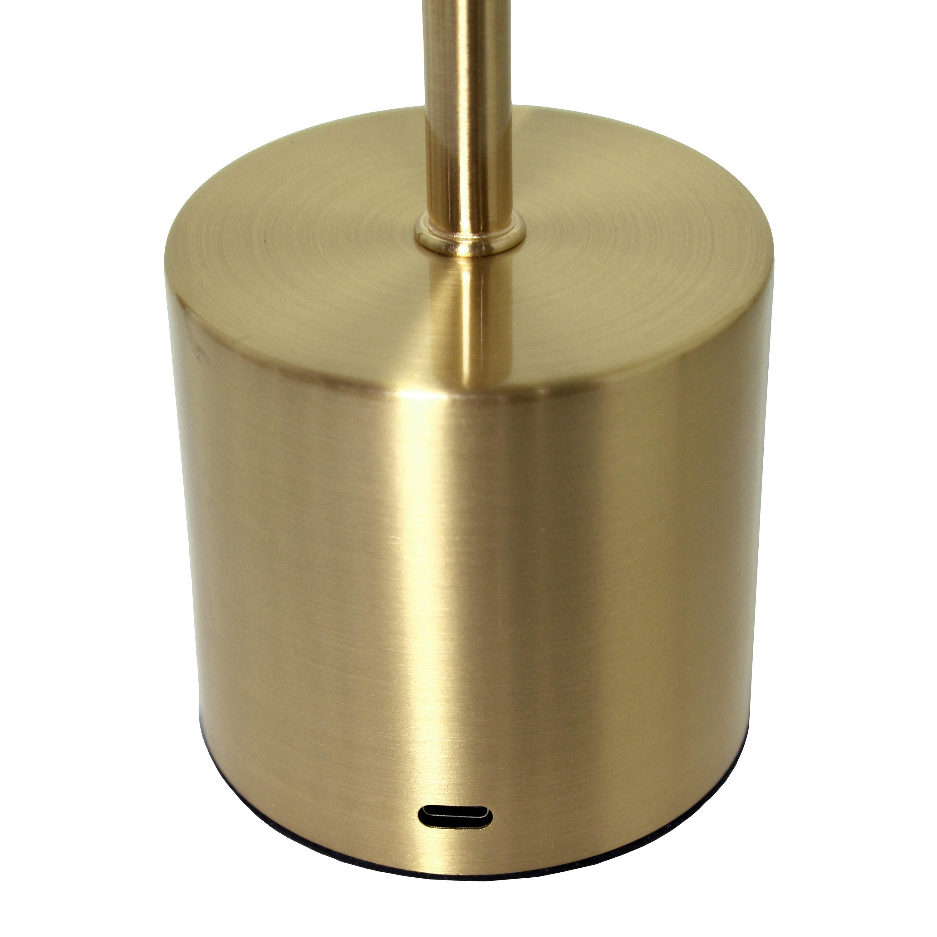 Wrought Studio™ Simple Designs 12.75" Skelly Disc Dimming & Rechargeable Cordless 4-Way Touch Sensor Stick Desk Lamp