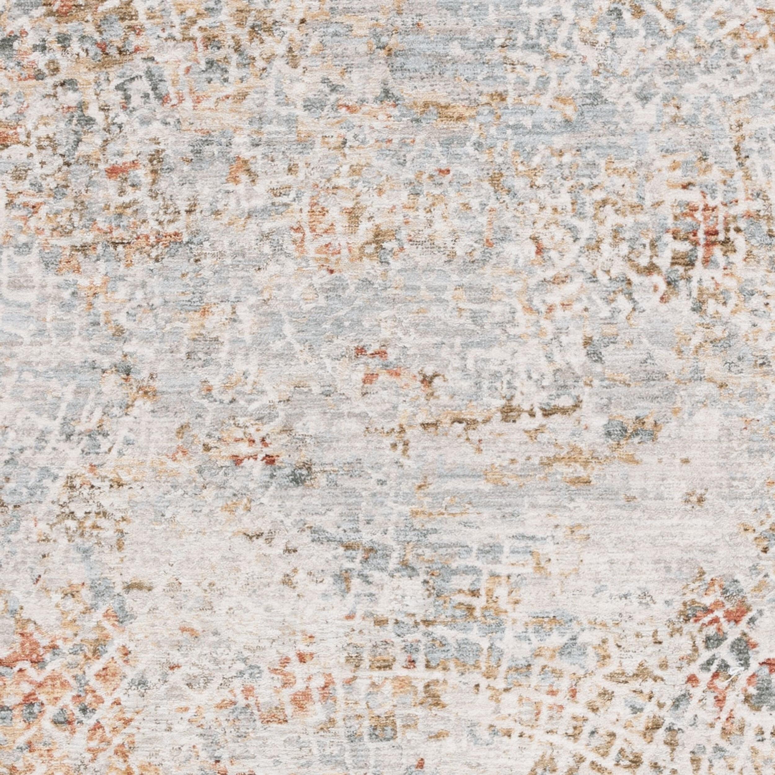Adrianna ADN204 Machine Made Indoor Area Rug - Blue/Gold - 5'-3"x7'-6" - Safavieh