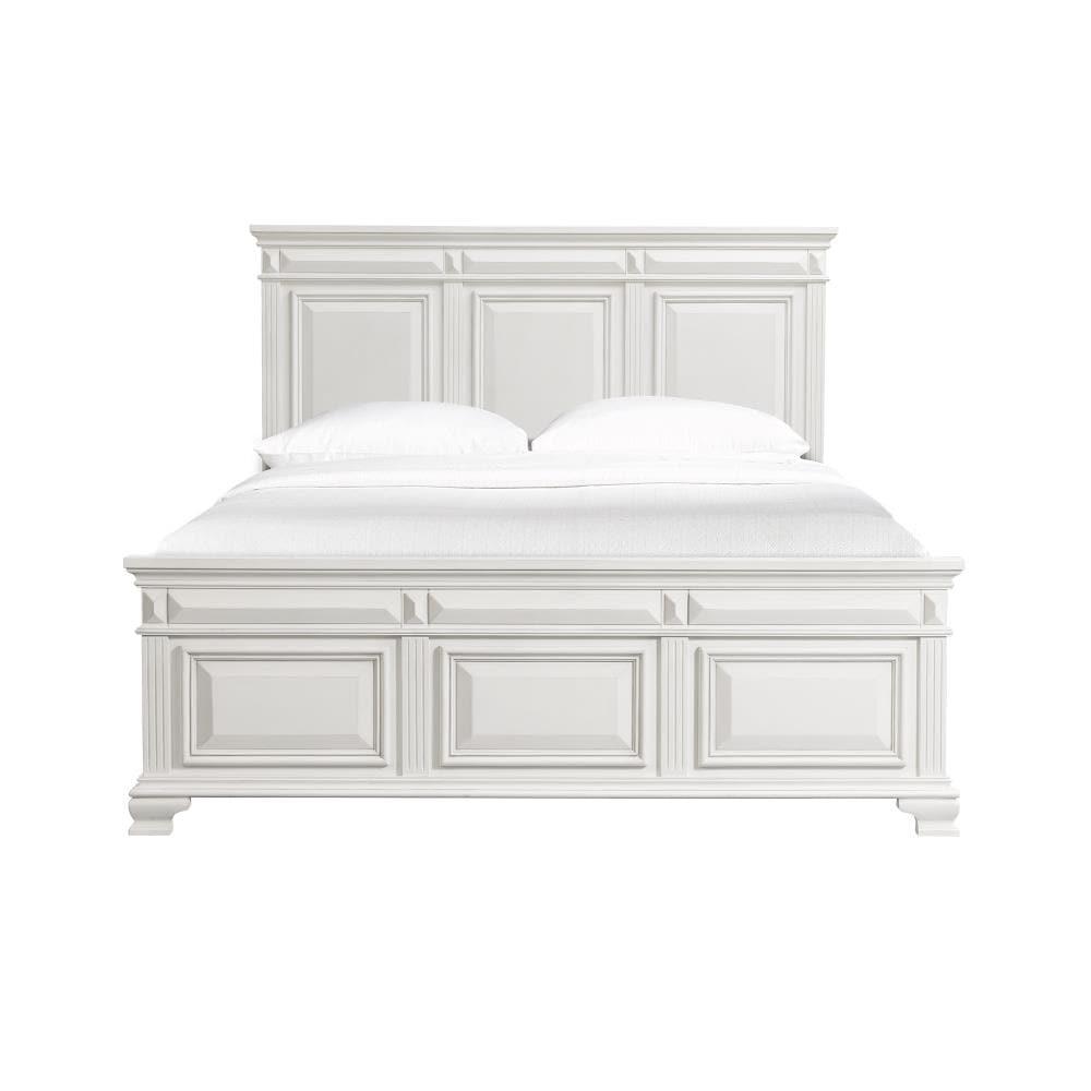 Picket House Furnishings Trent King Panel Bed in White