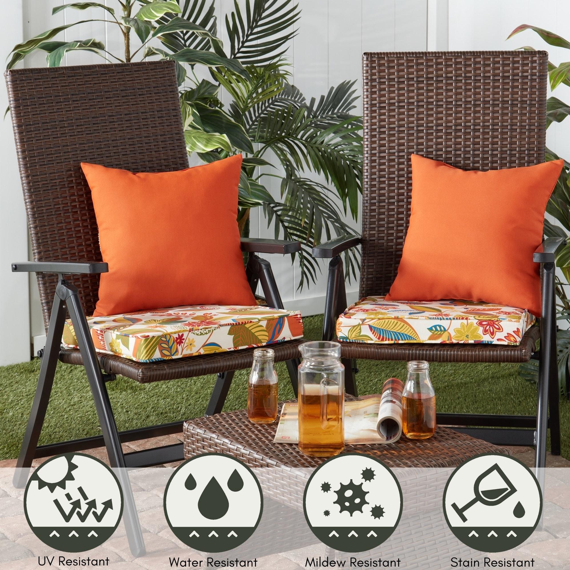 Indoor/Outdoor Reversible Throw Pillow