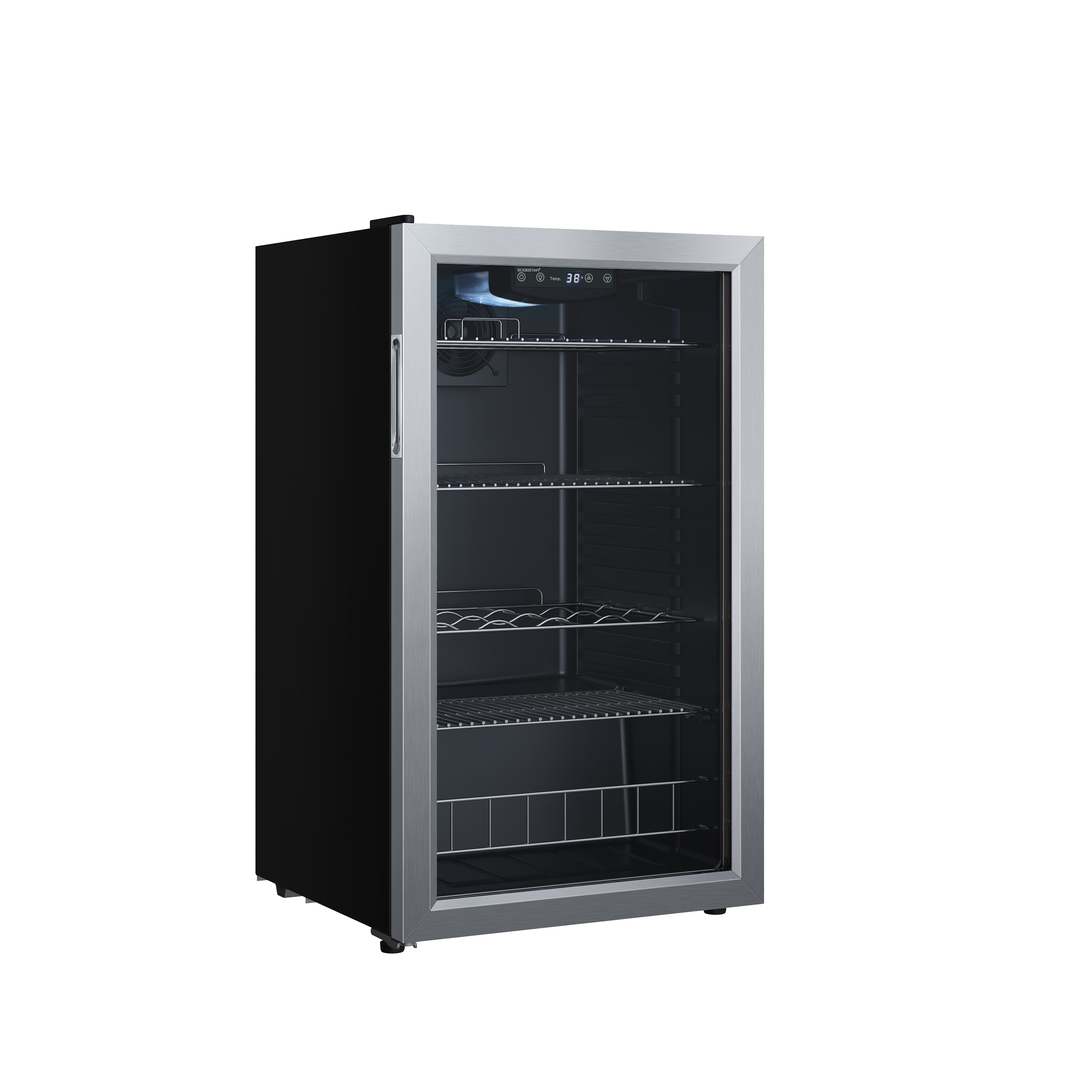 EdgeStar EdgeStar 18.88'' W Convertible 105 Cans (12 oz.) 3.36 Cubic Feet Beverage Cooler with Reversible Glass Door