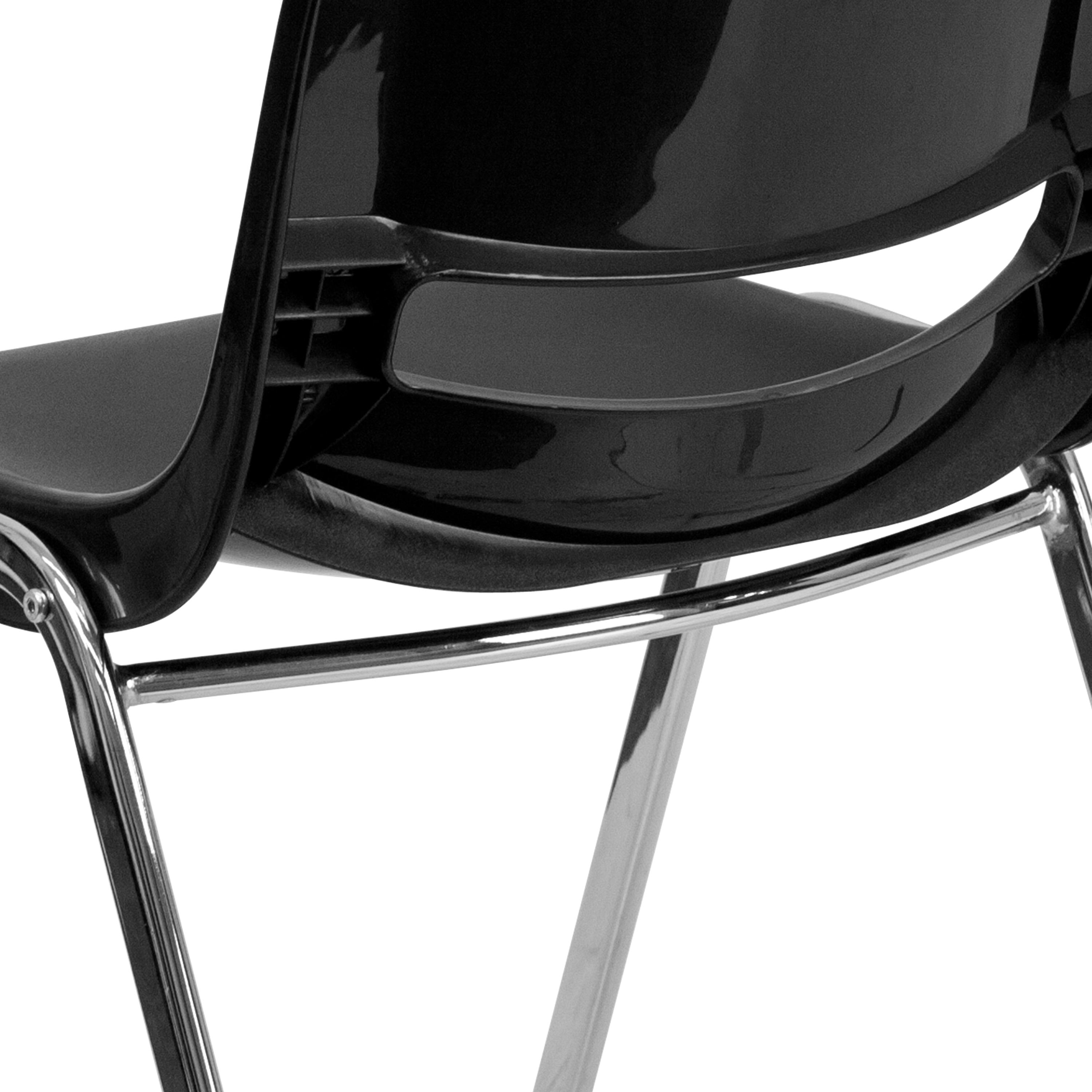 Kaia 880 lb. Capacity Ergonomic Shell Stack Chair with Chrome Frame