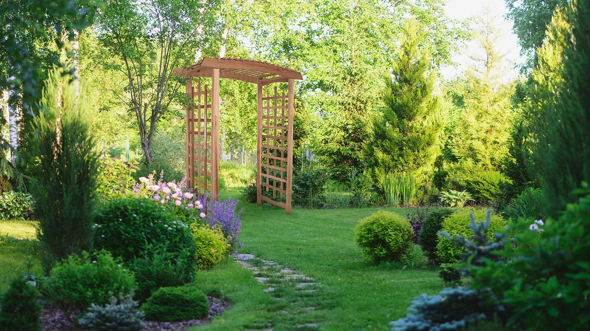 All Things Cedar GA87 Garden Arbor - 60L x 25W x 86H