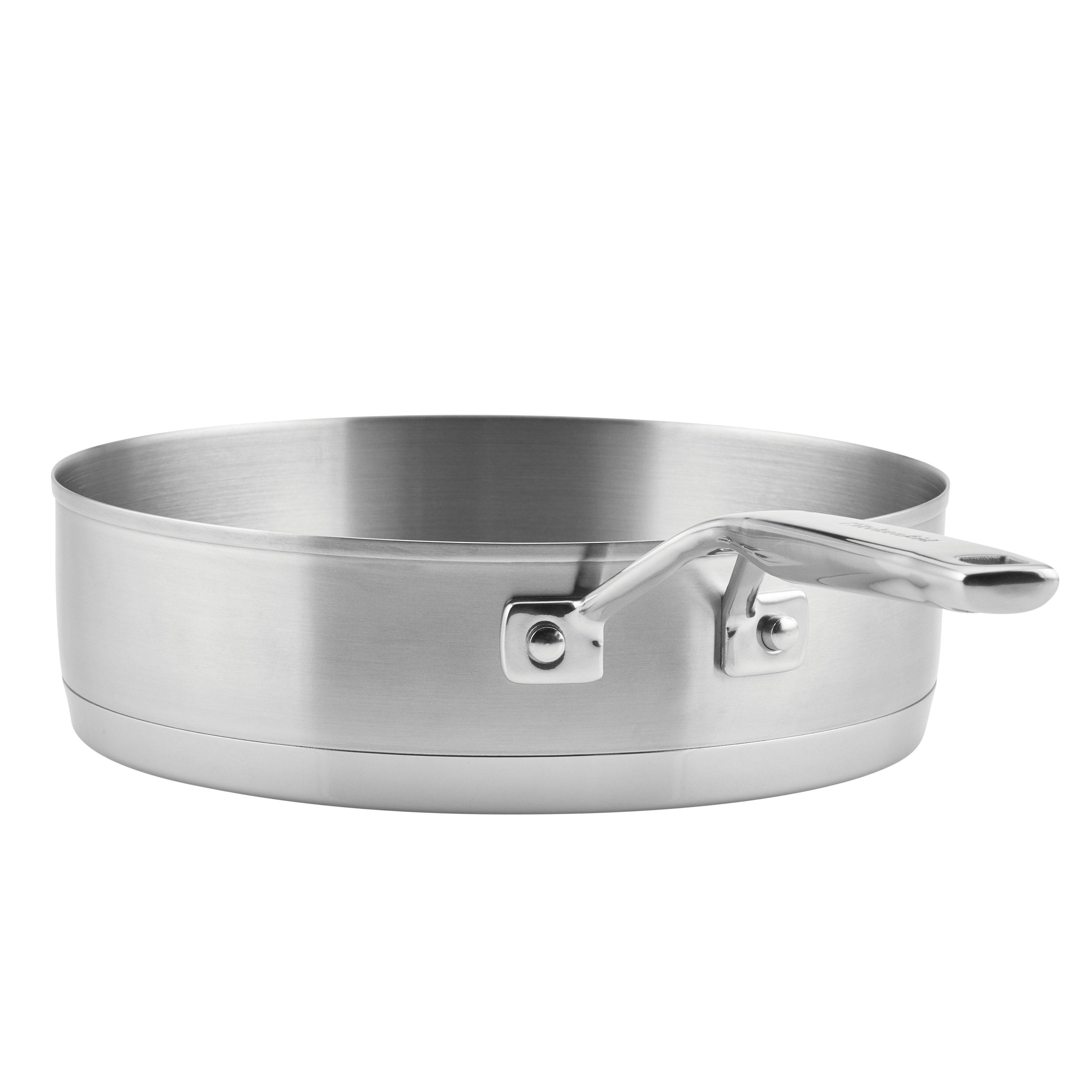 KitchenAid 3-Ply Base Stainless Steel Cookware Induction Pots and Pans Set, 11 Piece