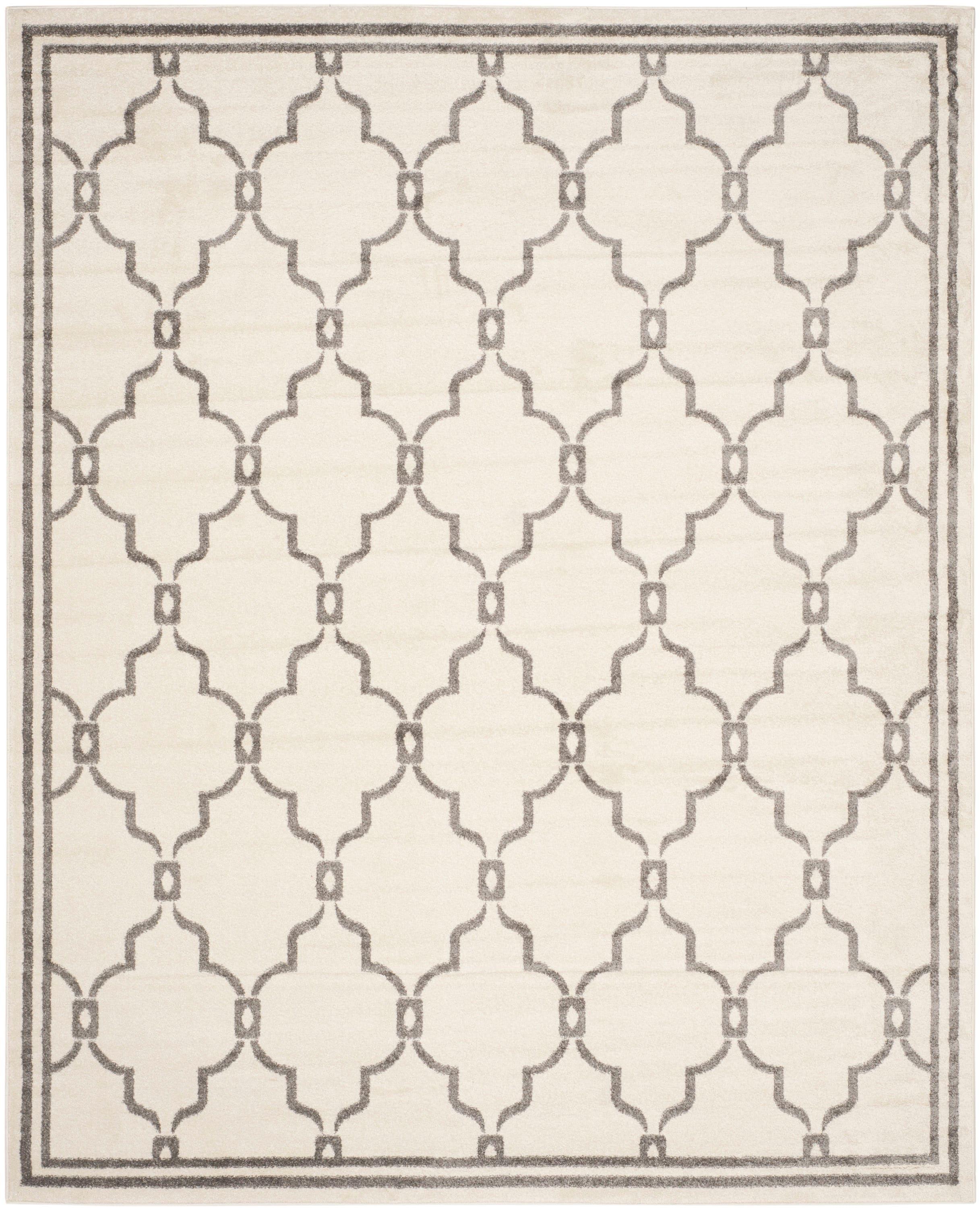 Amherst AMT414 Power Loomed Indoor Area Rug - Ivory/Grey - 6'x9' - Safavieh
