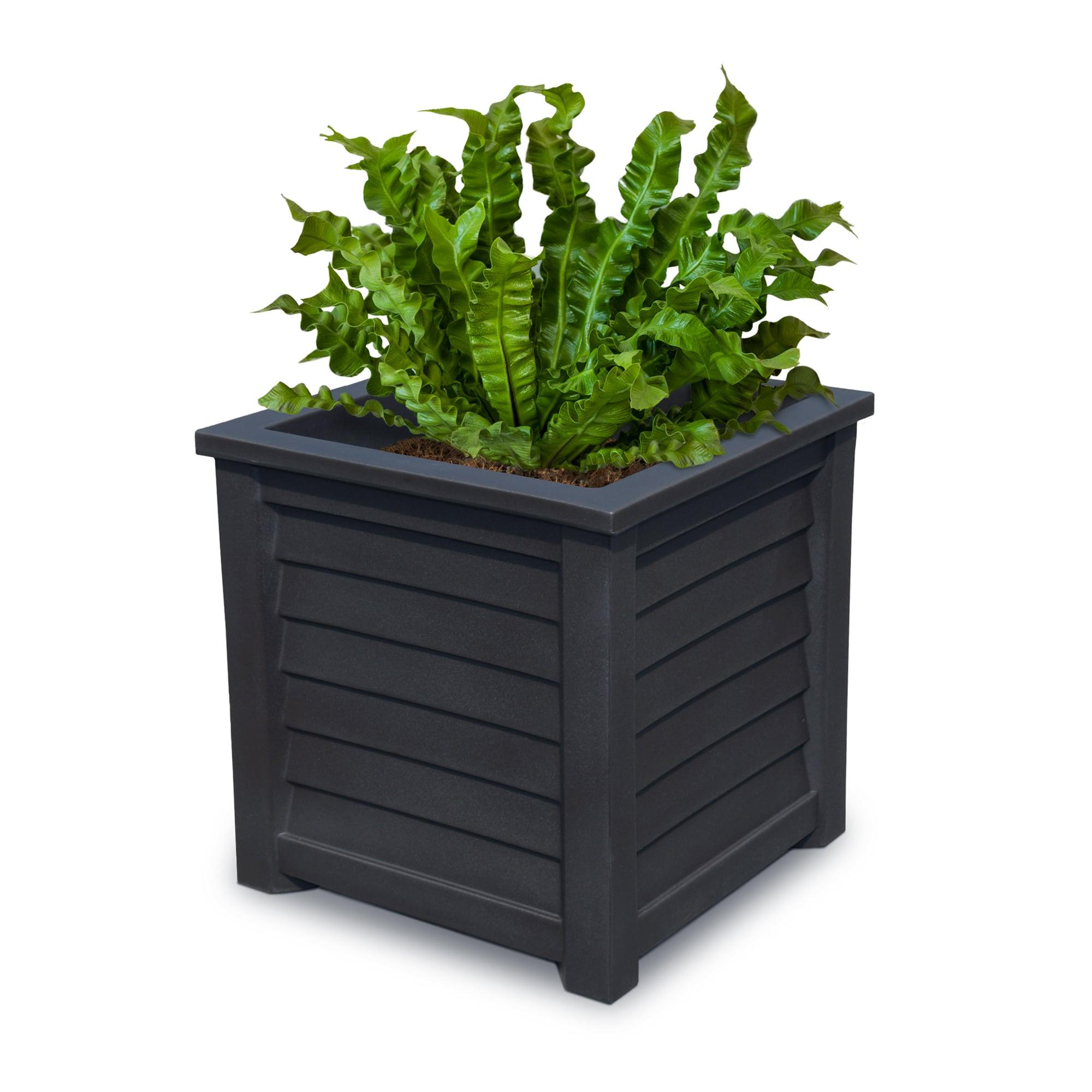 Lakeland Square Resin Planter with Water Reservoir