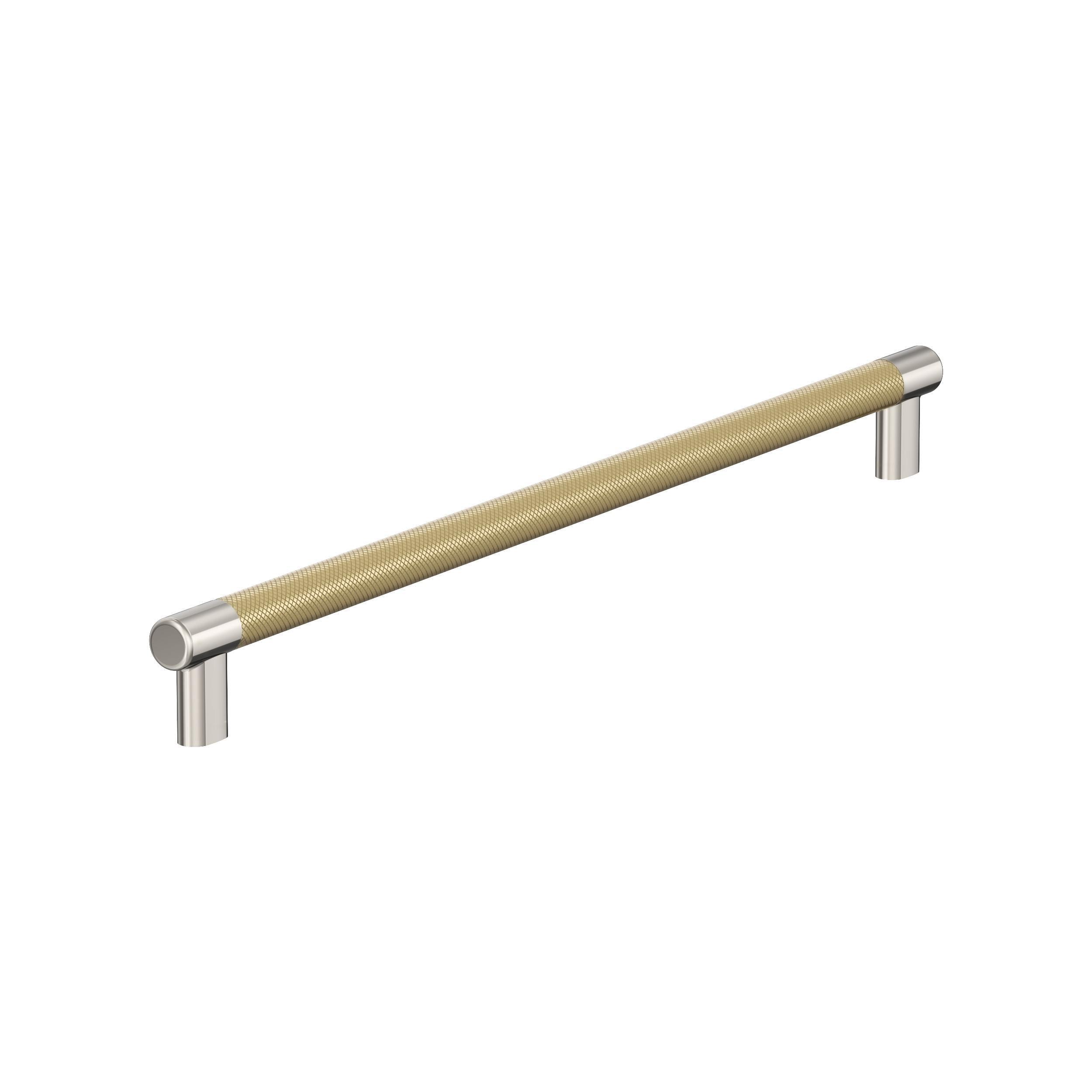 Amerock Esquire 18 inch (457mm) Center-to-Center Polished Nickel/Golden Champagne Appliance Pull