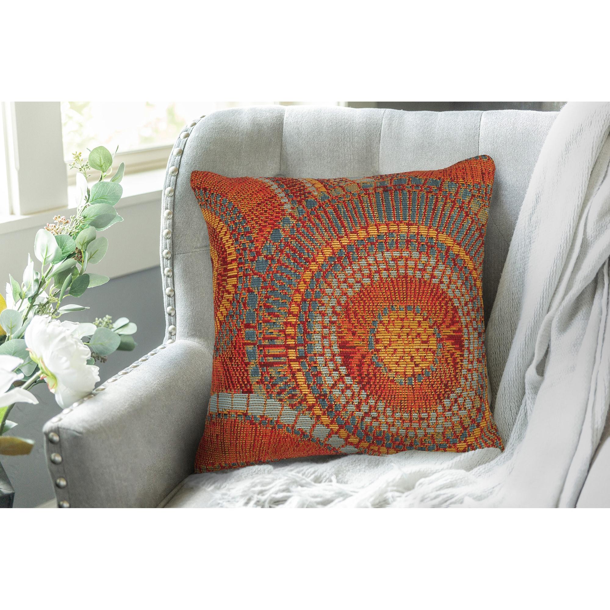 Marina Circles Indoor/Outdoor Pillow 18" X 18"