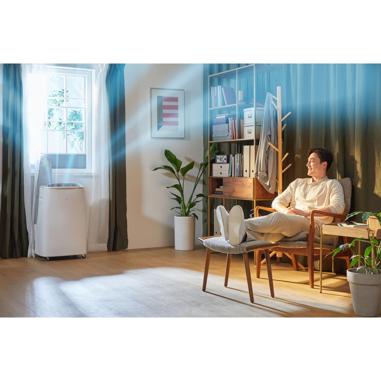 115V Dual Inverter Portable Air Conditioner with Wi-Fi Control in White for Rooms up to 450 Sq. Ft.