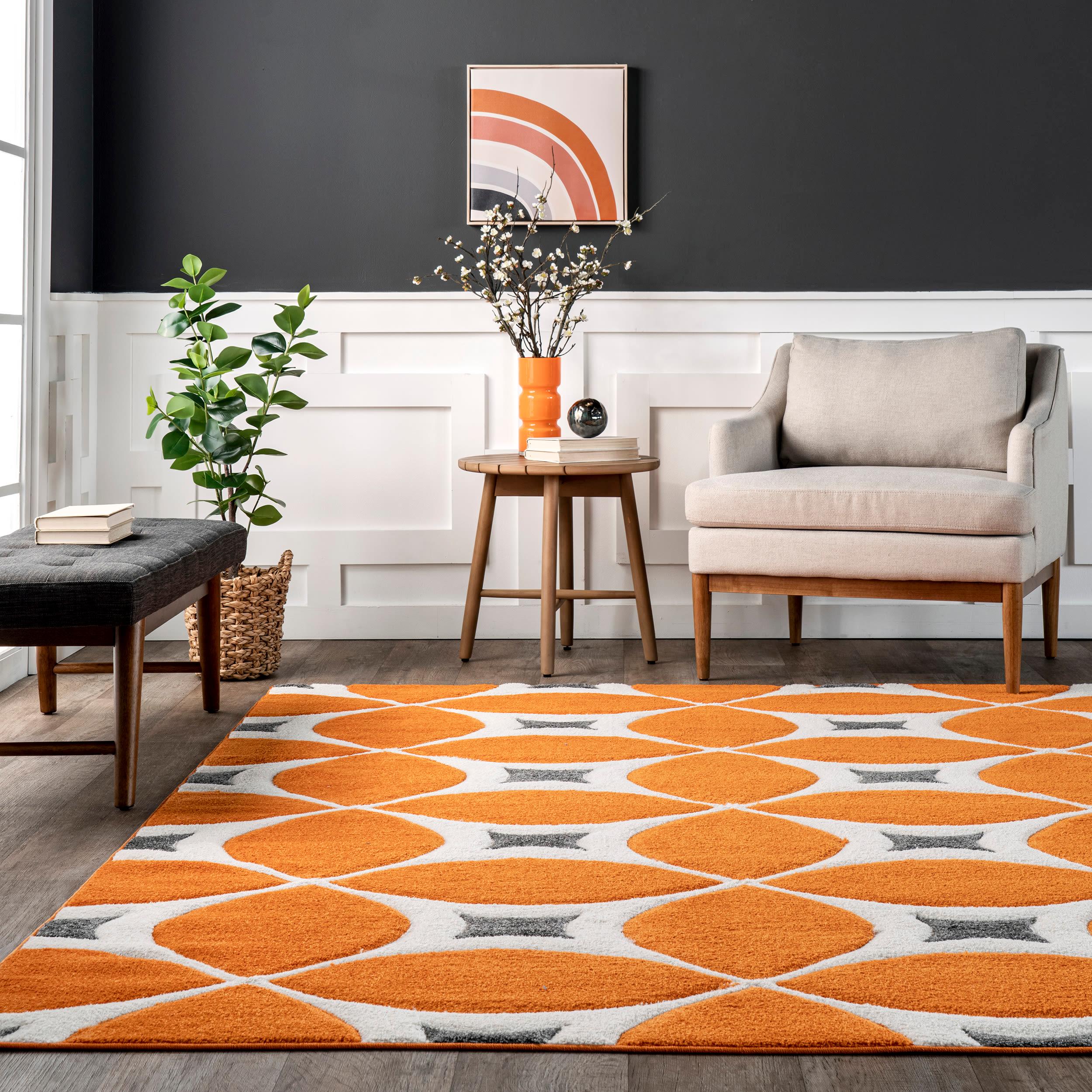 nuLOOM Gabriela Contemporary Accent Rug, 3' x 5', Deep Orange