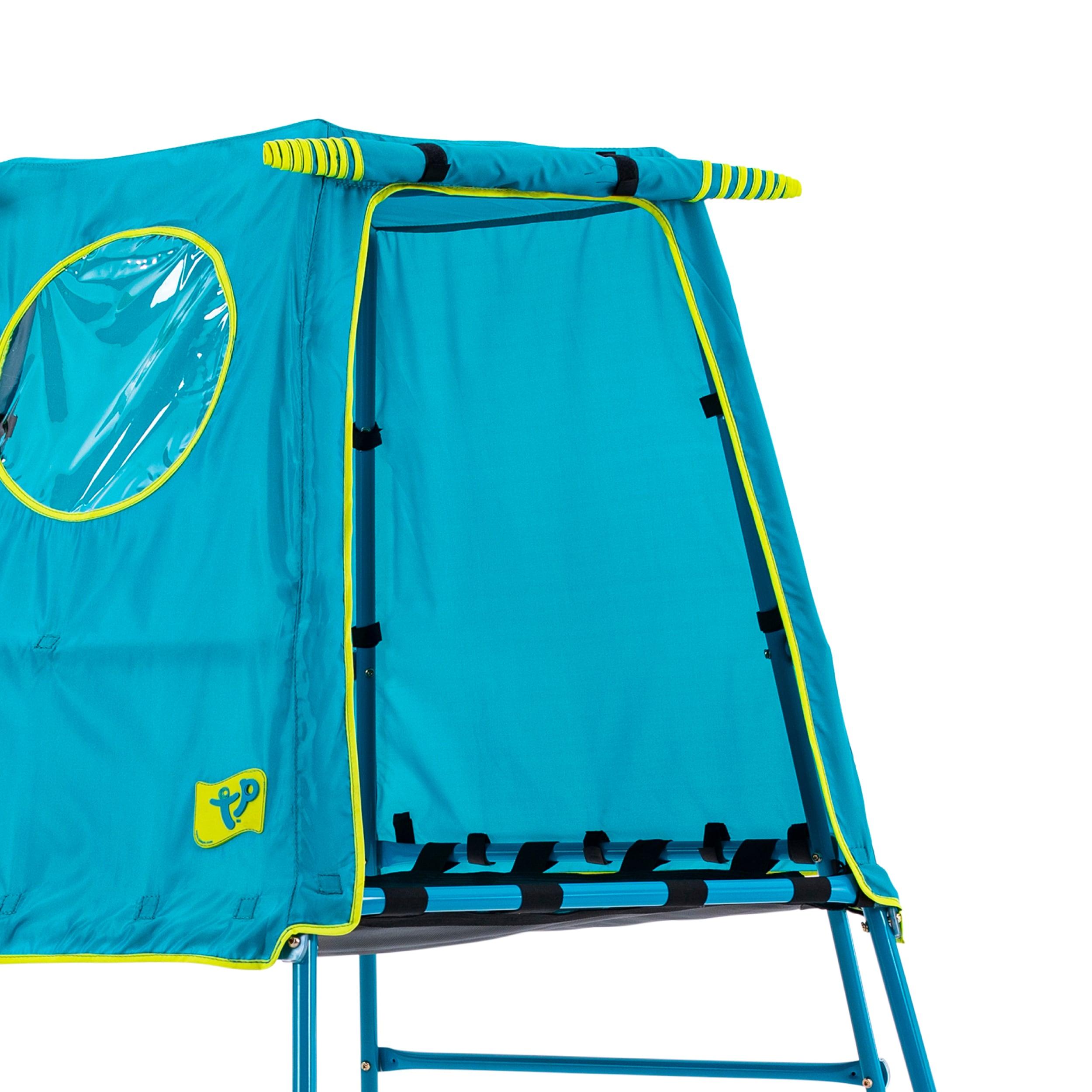 TP Active Fun Explorer Metal Climbing Set Jungle Gym with Platform and Tent, Blue