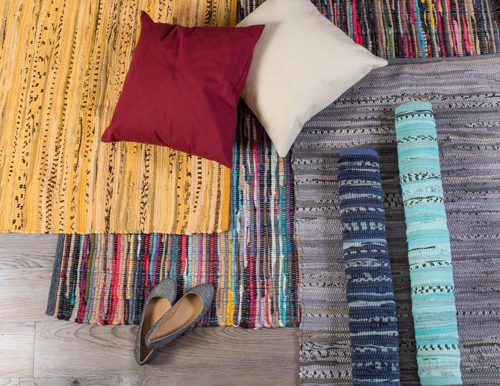 Design Imports Multicolor Chindi - Nautical Blue - 4 X 6 Ft