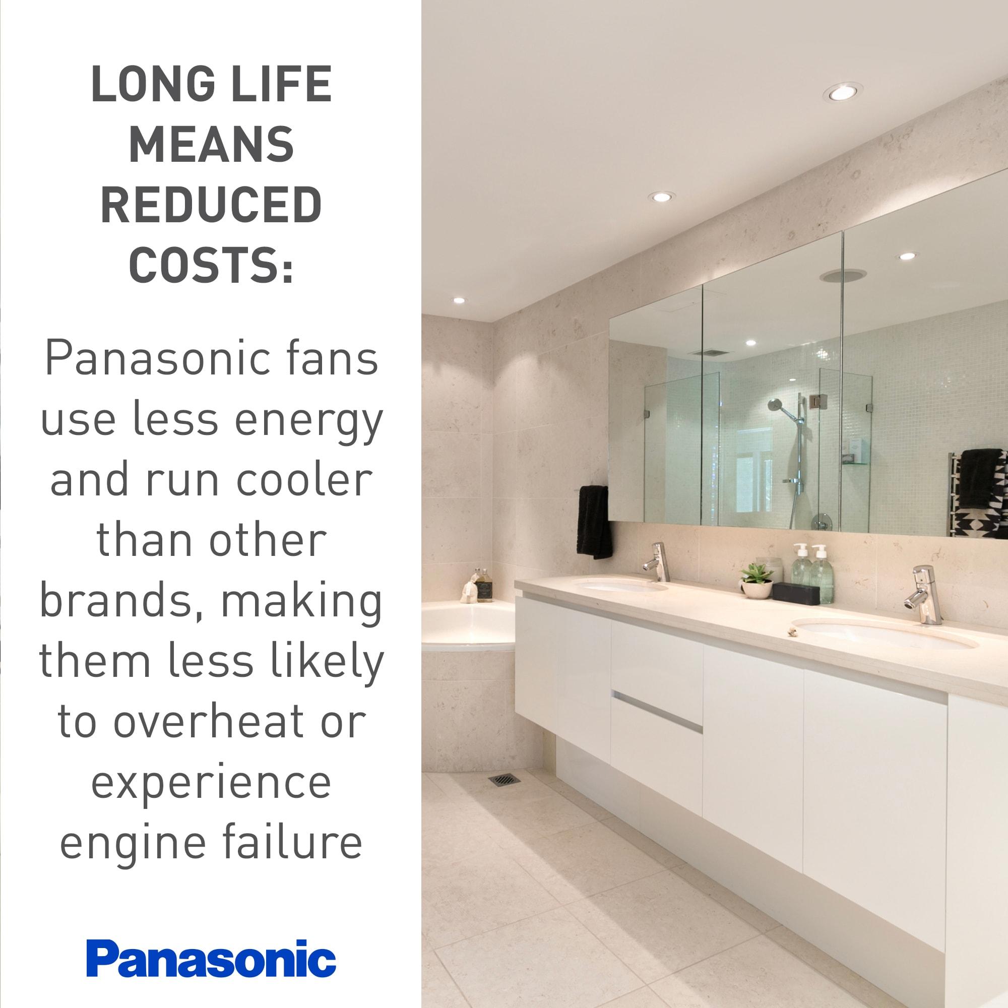 Panasonic WhisperCeiling Bathroom Exhaust Fan, 290 CFM, FV-30VQ3