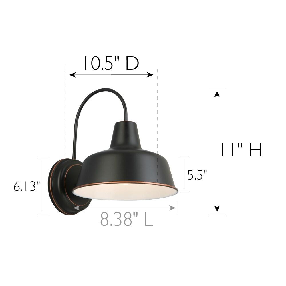 Design House 519504 Mason Barn Light Indoor/Outdoor Wall Light for 8-inch in Oil Rubbed Bronze