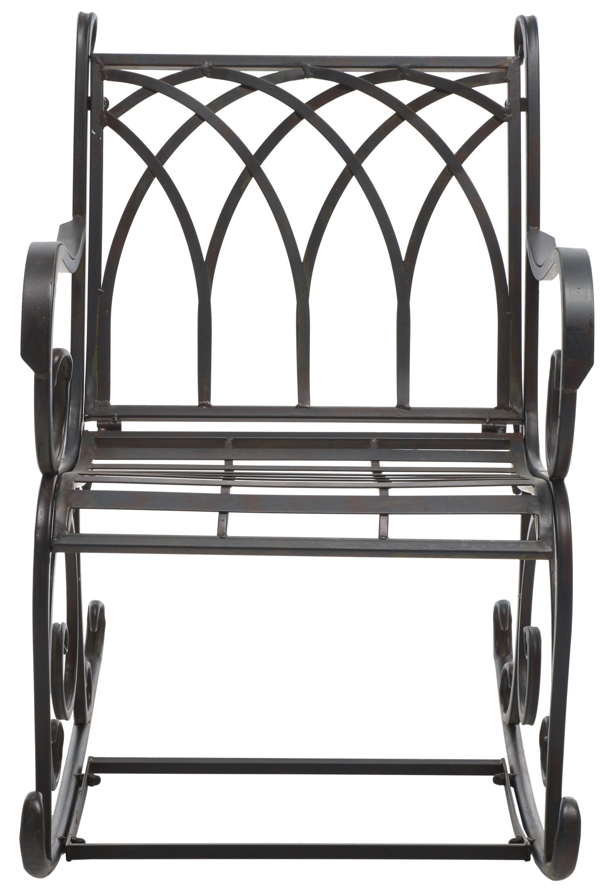 Medrano Rocking Chair Indoor/Outdoor - PAT5030 - Black Rust - Safavieh