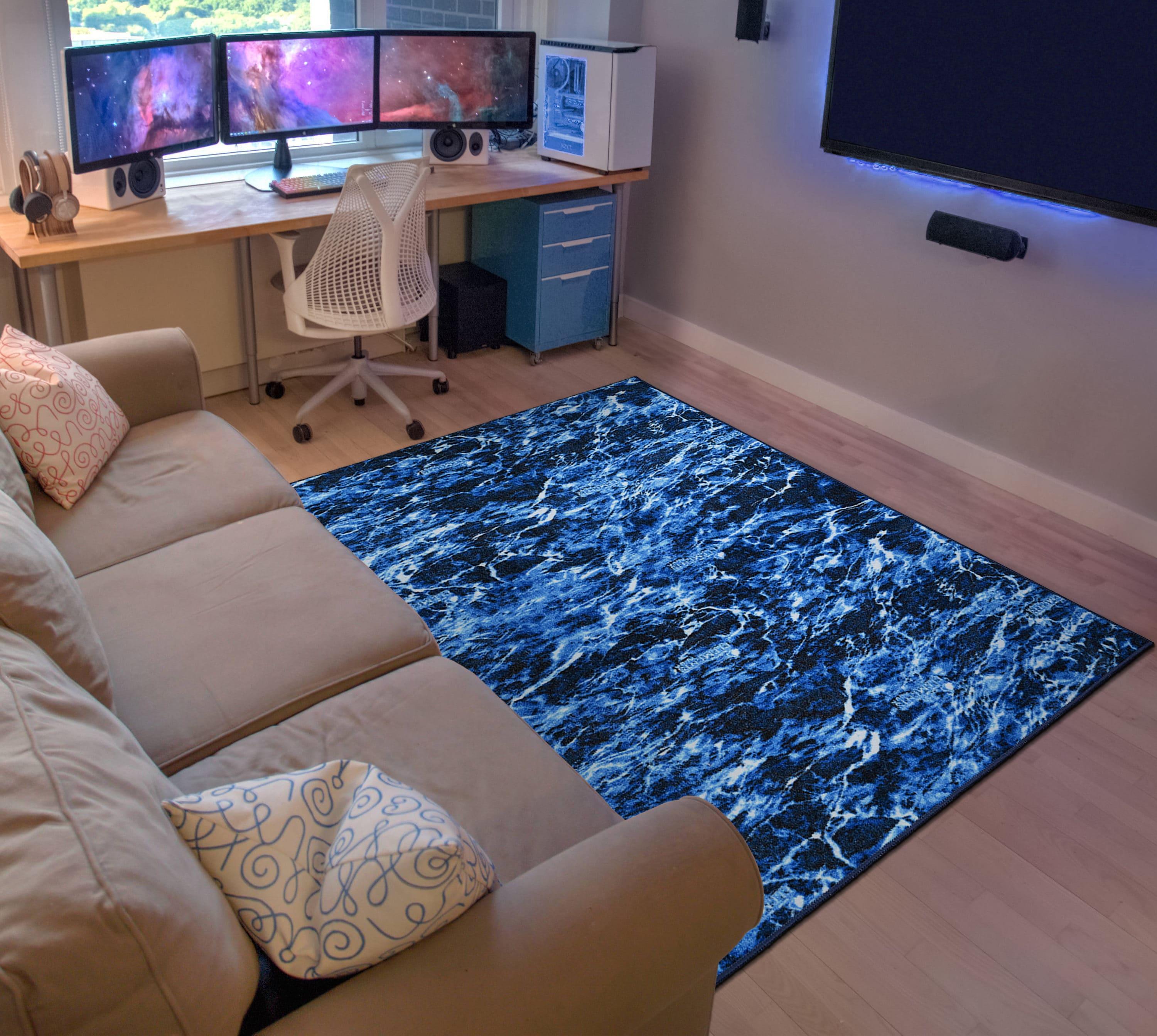 Mossy Oak Elements Aqua Camouflage Rug