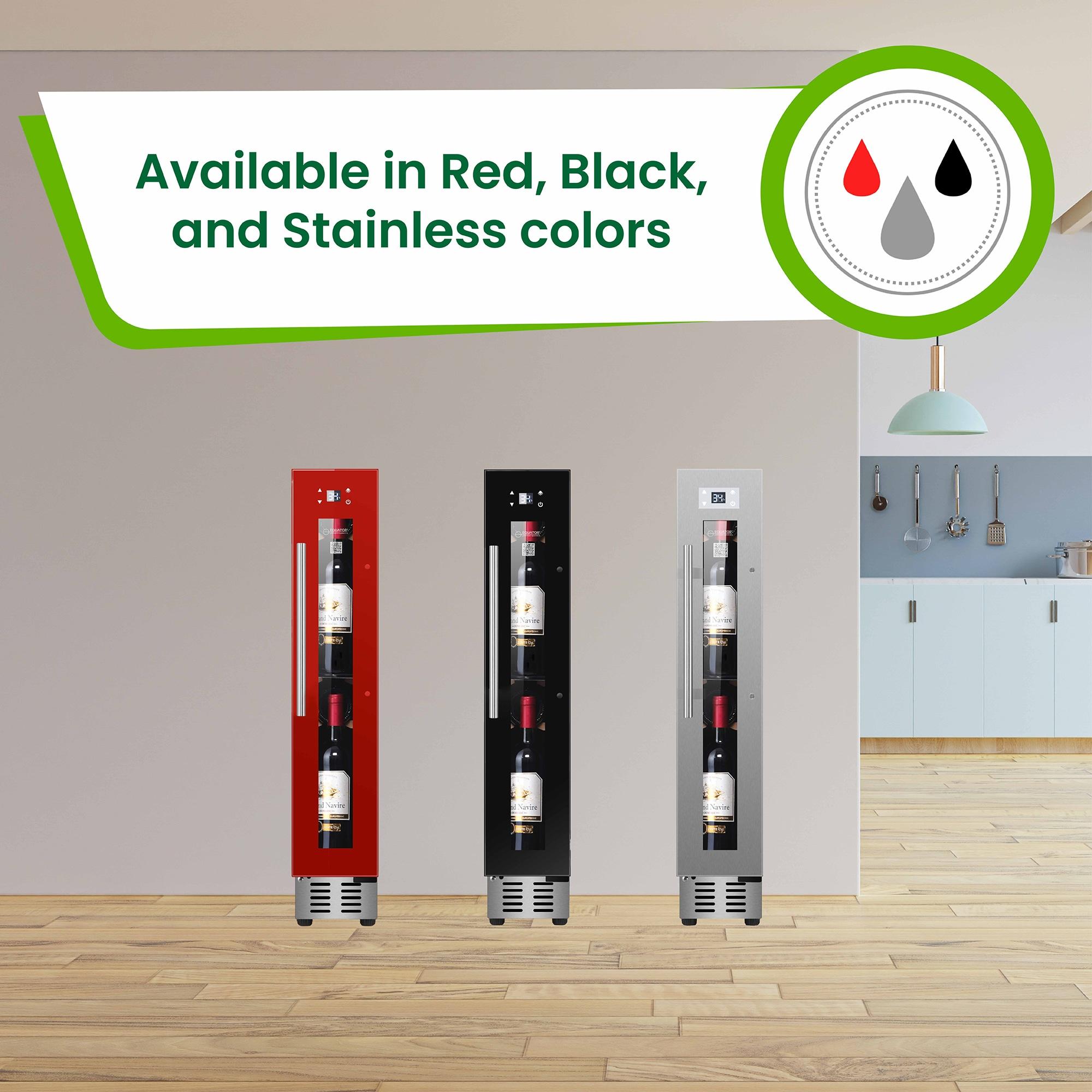 9 bottle Built-in/Freestanding Wine Ref with 7 color LED Lights