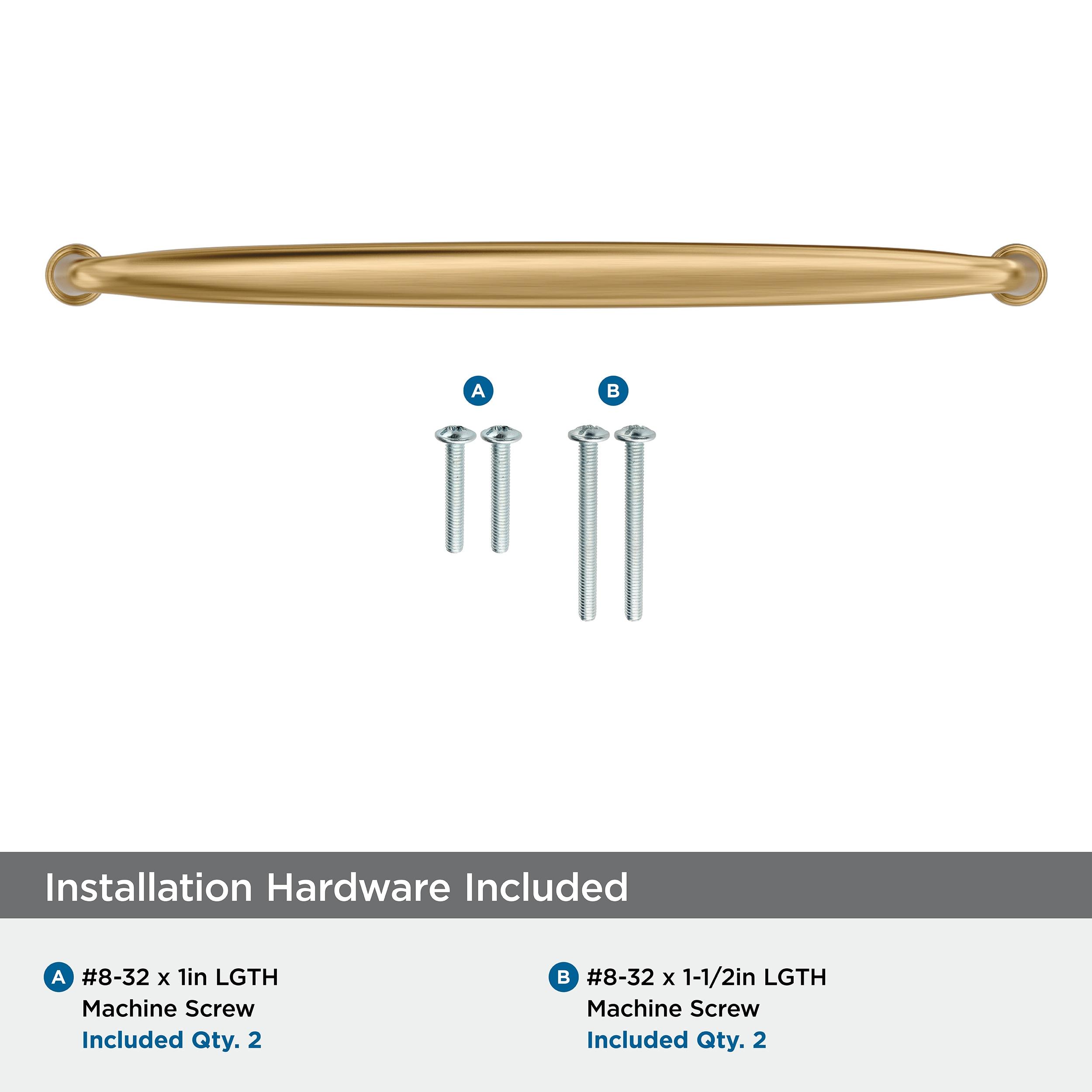 Amerock Kane 10-1/16 inch (256mm) Center-to-Center Champagne Bronze Cabinet Pull