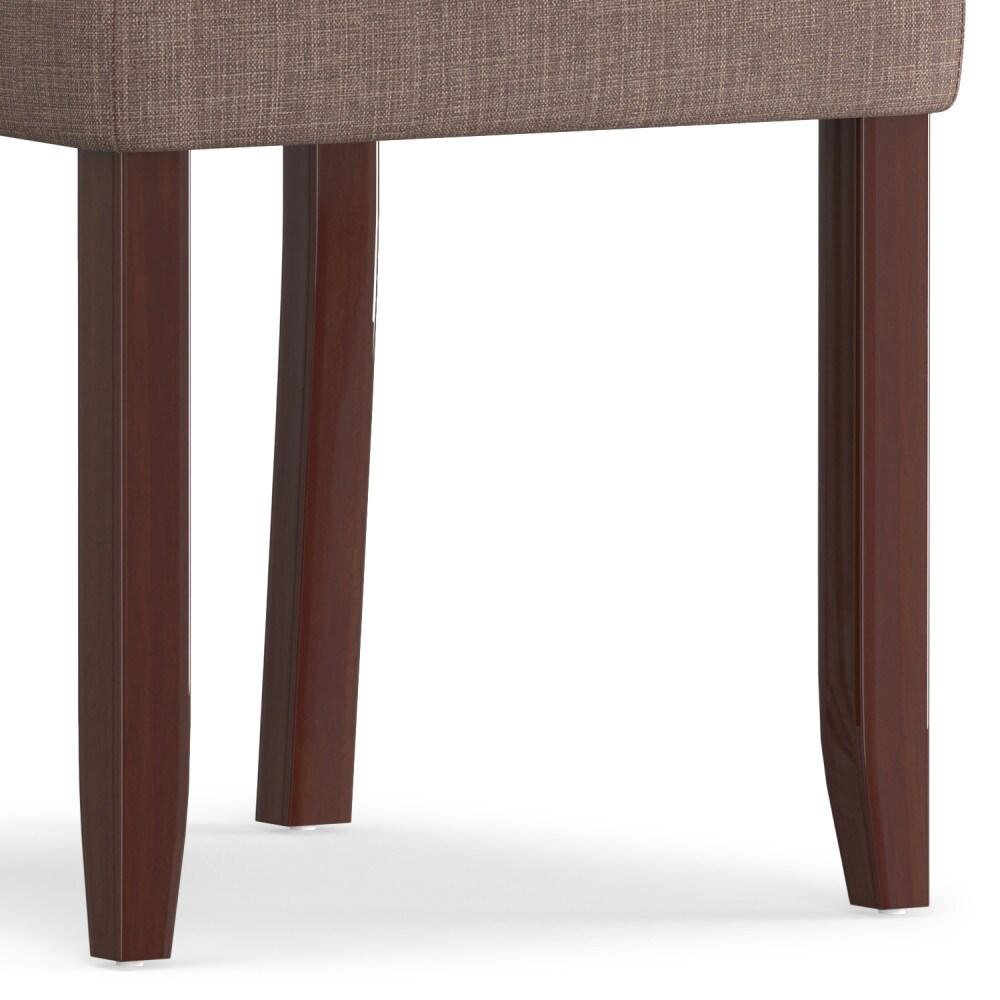 Simpli Home Acadian 17.99'' H Linen Look Polyester Upholstered Parsons Chair (Set of 2)