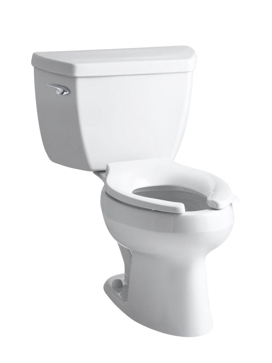 Wellworth Classic Two-Piece Elongated 1.0 GPF Toilet with Pressure Lite Flushing Technology, Less Seat