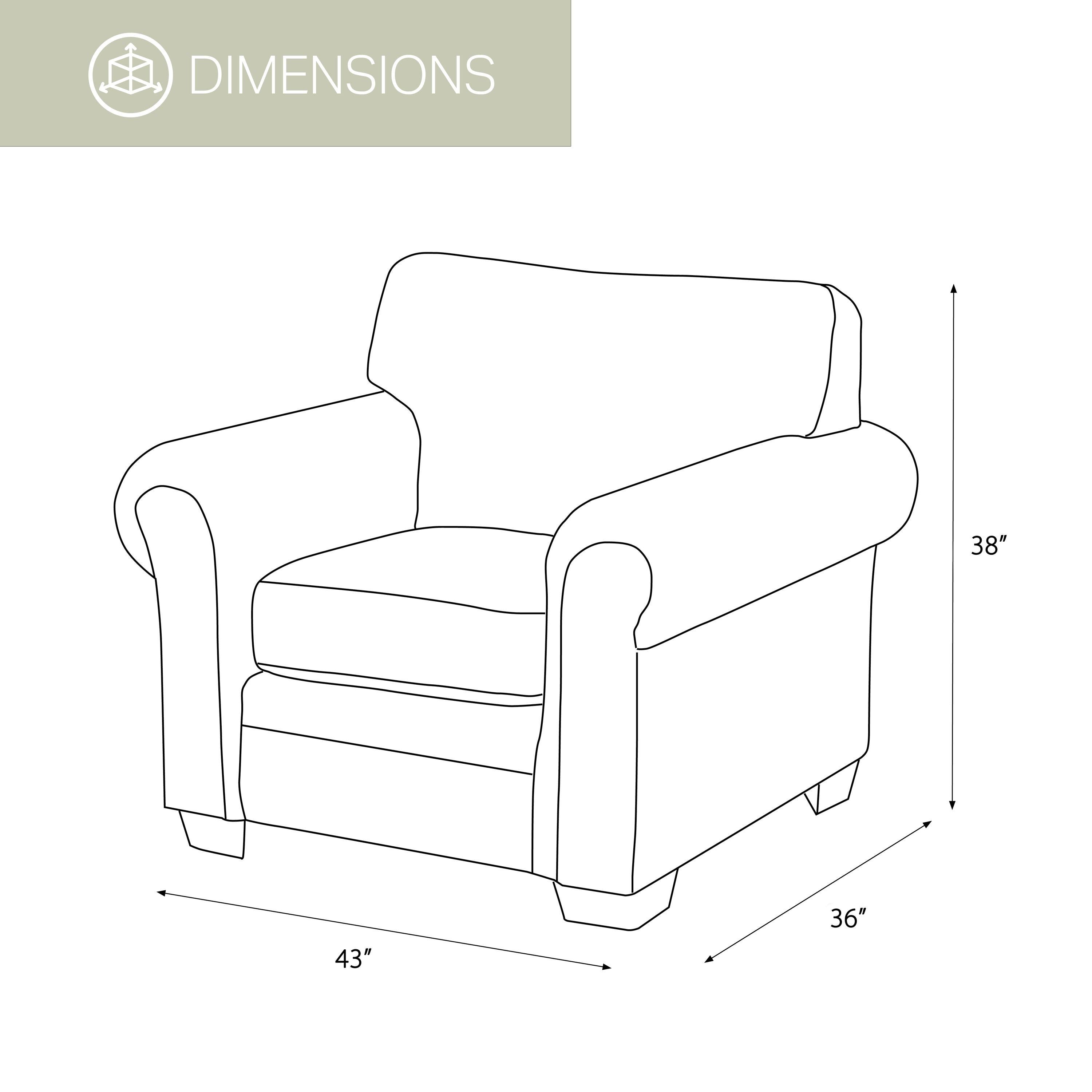 American Furniture Classics Model 9901-00-90 Sedona Arm Chair with Matching Ottoman