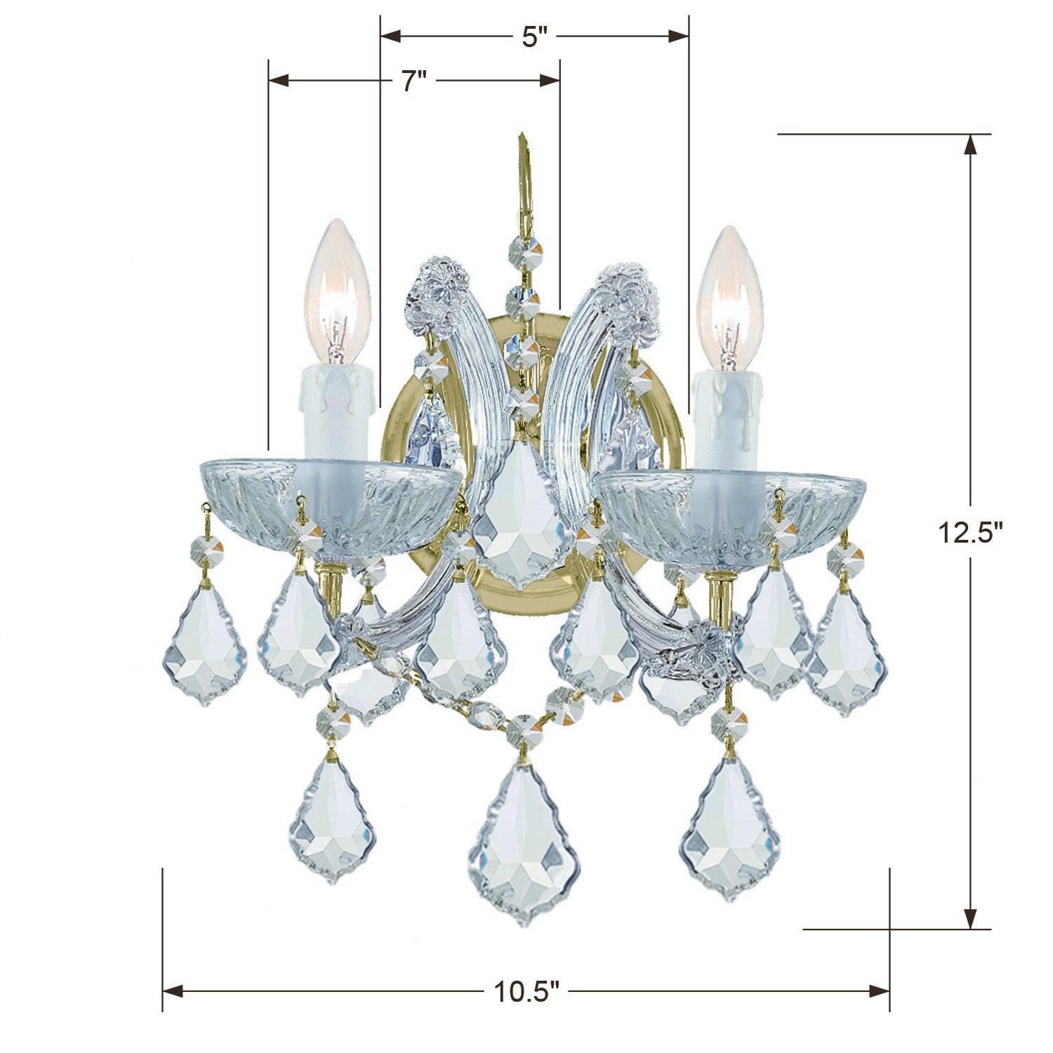 Crystorama Lighting Maria Theresa 2 - Light Sconce in  Gold