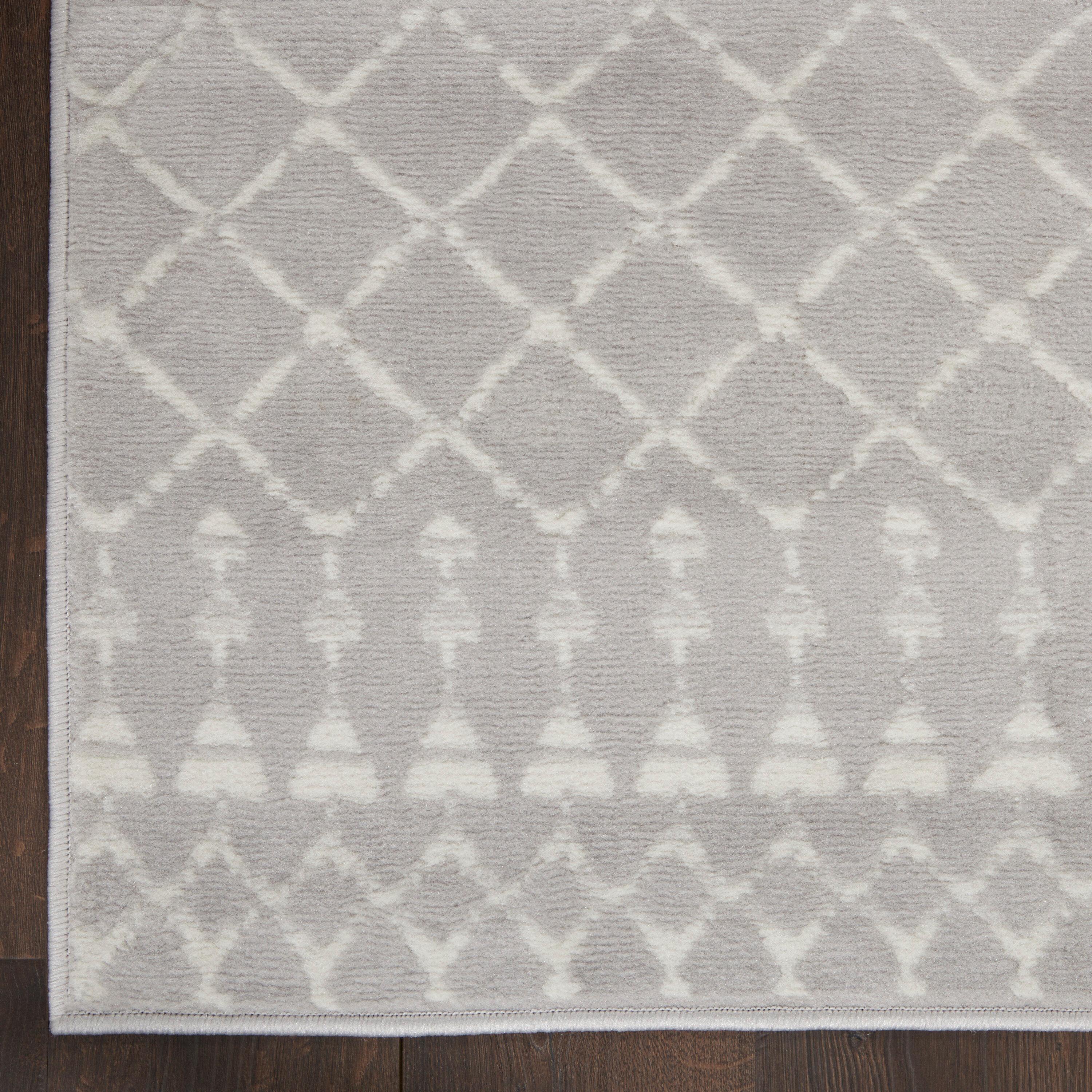Nourison Whimsicle WHS02 Indoor only Area Rug - Grey 6' x 9'