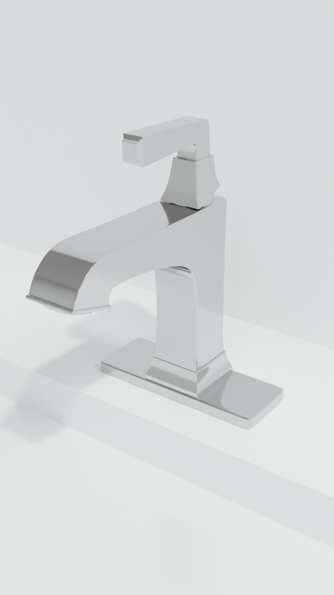 Town Square S Single-Hole Single-handle Bathroom Faucet with Drain Assembly