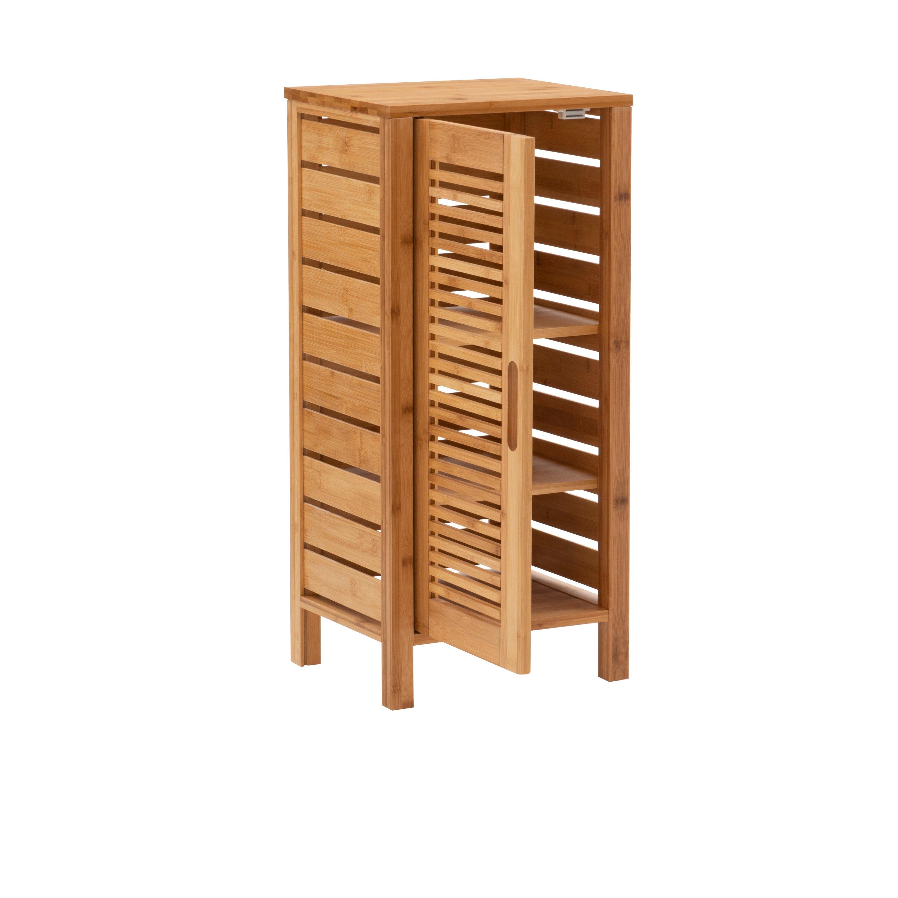 Bracken One-Door Floor Cabinet Natural - Linon