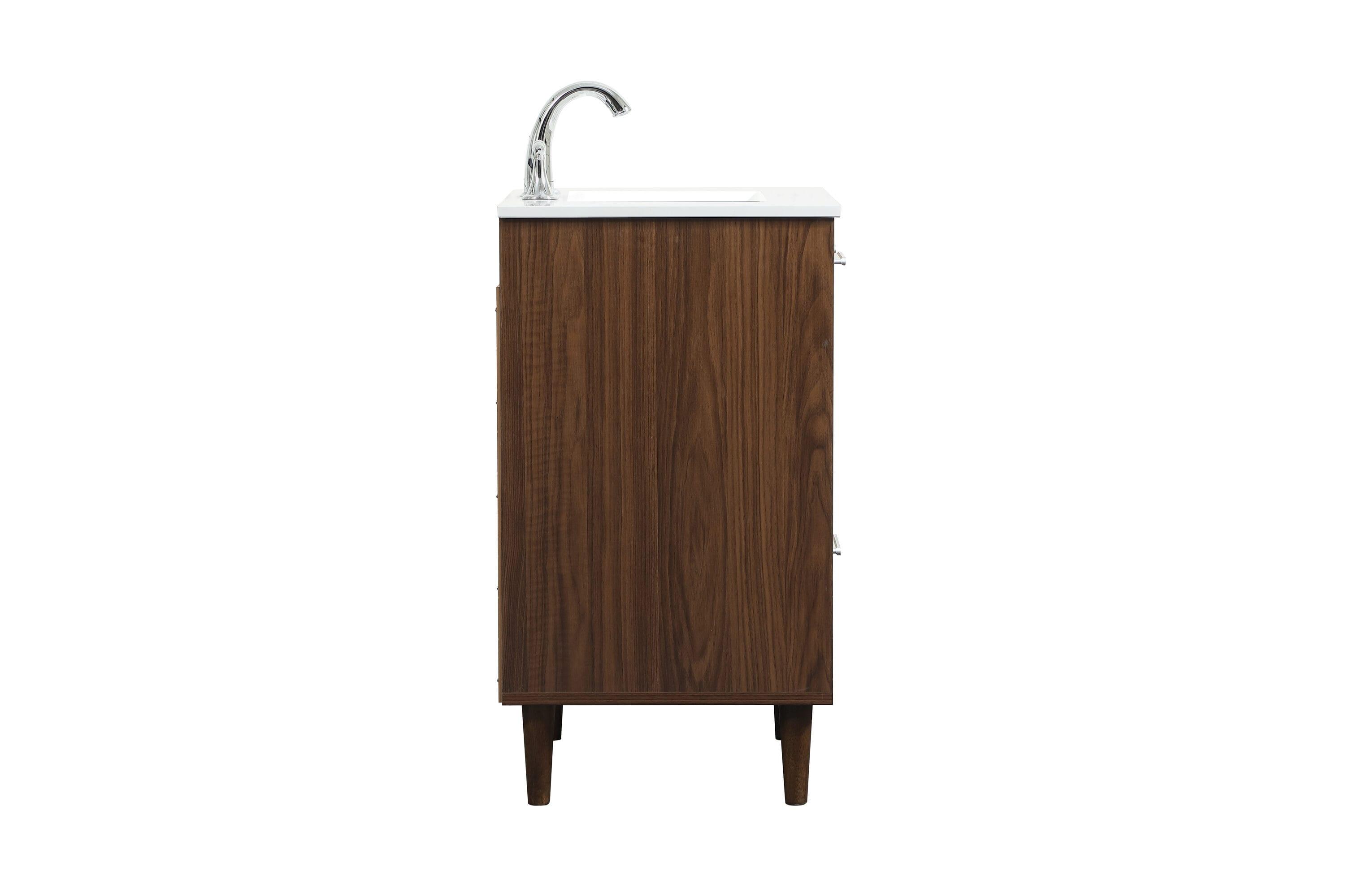 Baldwin 24'' Single Bathroom Vanity with Engineered Marble Top