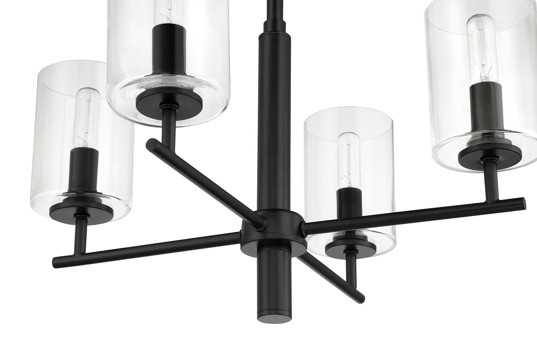Craftmade Lighting Hailie 4 - Light Chandelier in  Flat Black