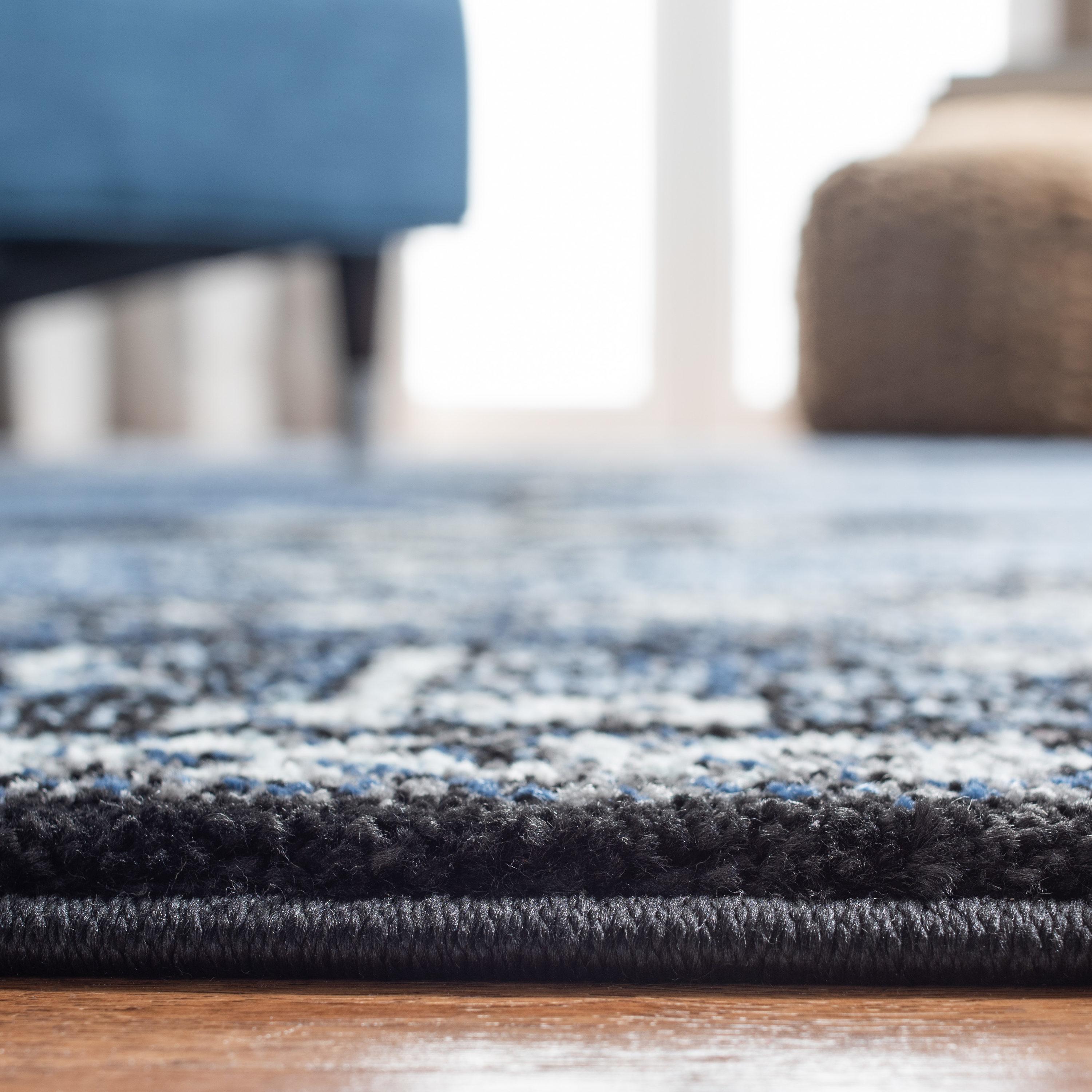 Vintage Hamadan VTH217 Power Loomed Indoor Area Rug - Blue/Grey - 8'x10' - Safavieh
