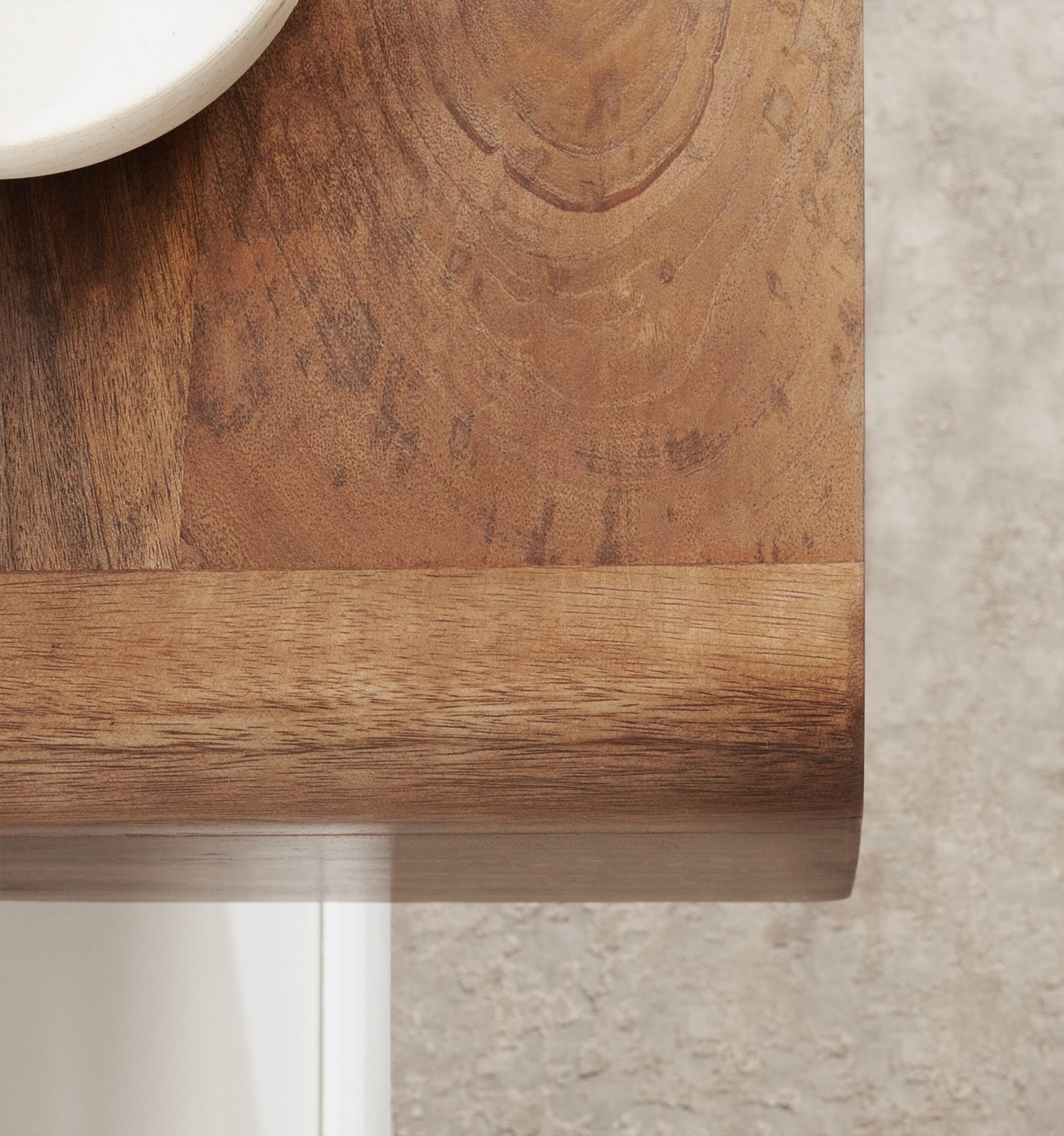 Langley 9'' Tall Solid Wood Floating Shelf