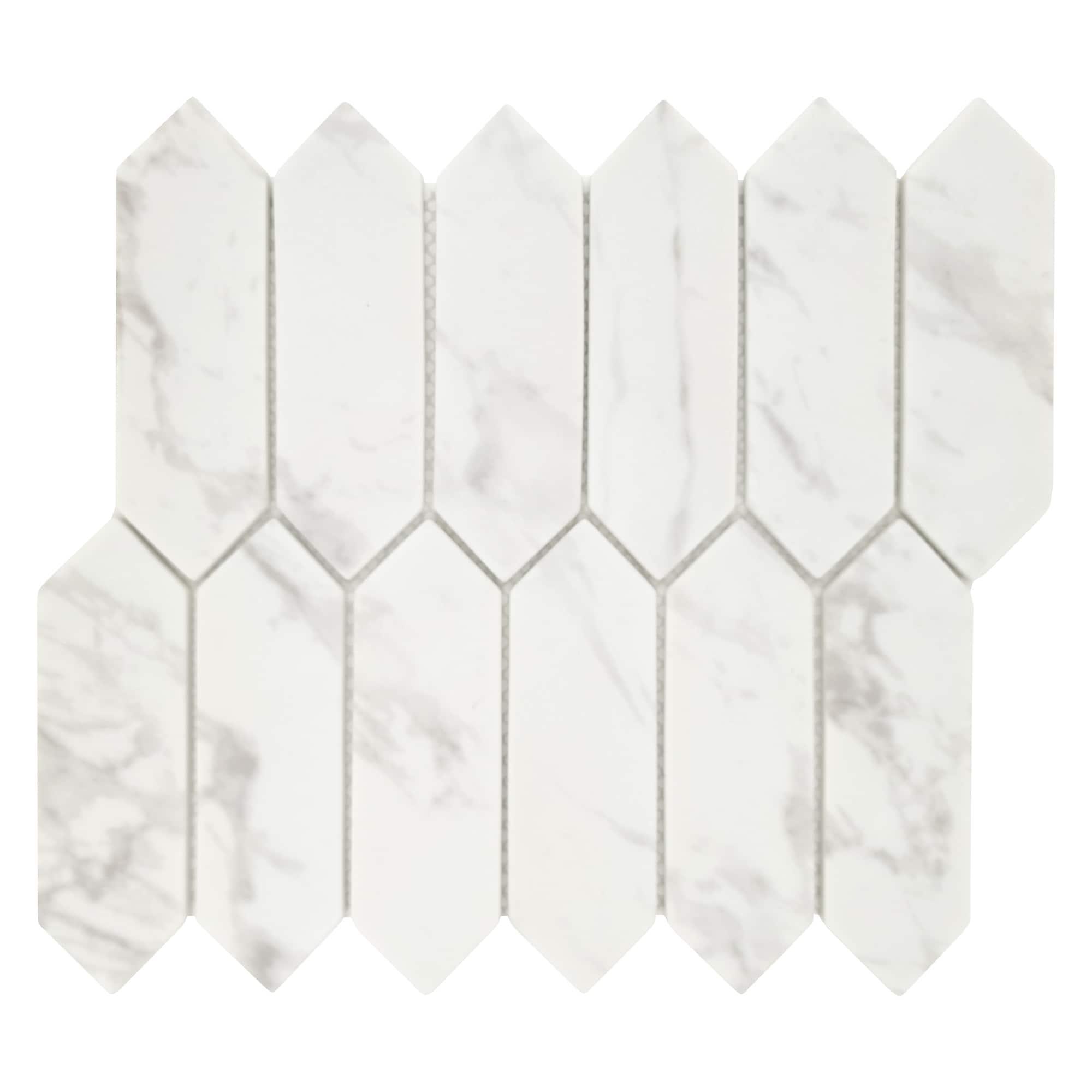 10.9" x 9.5" Recycled Glass Honeycomb Wall & Floor Tile