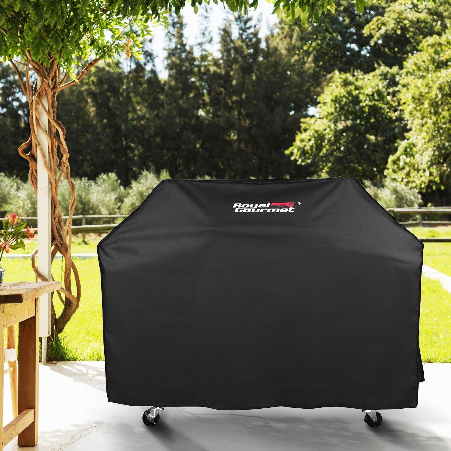 Royal Gourmet 24" Crop Barrel Charcoal Grill with Side Shelf and Cover