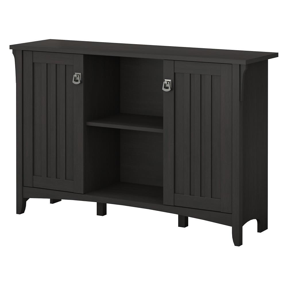 Bush Furniture Salinas Accent Storage Cabinet with Doors, Vintage Black
