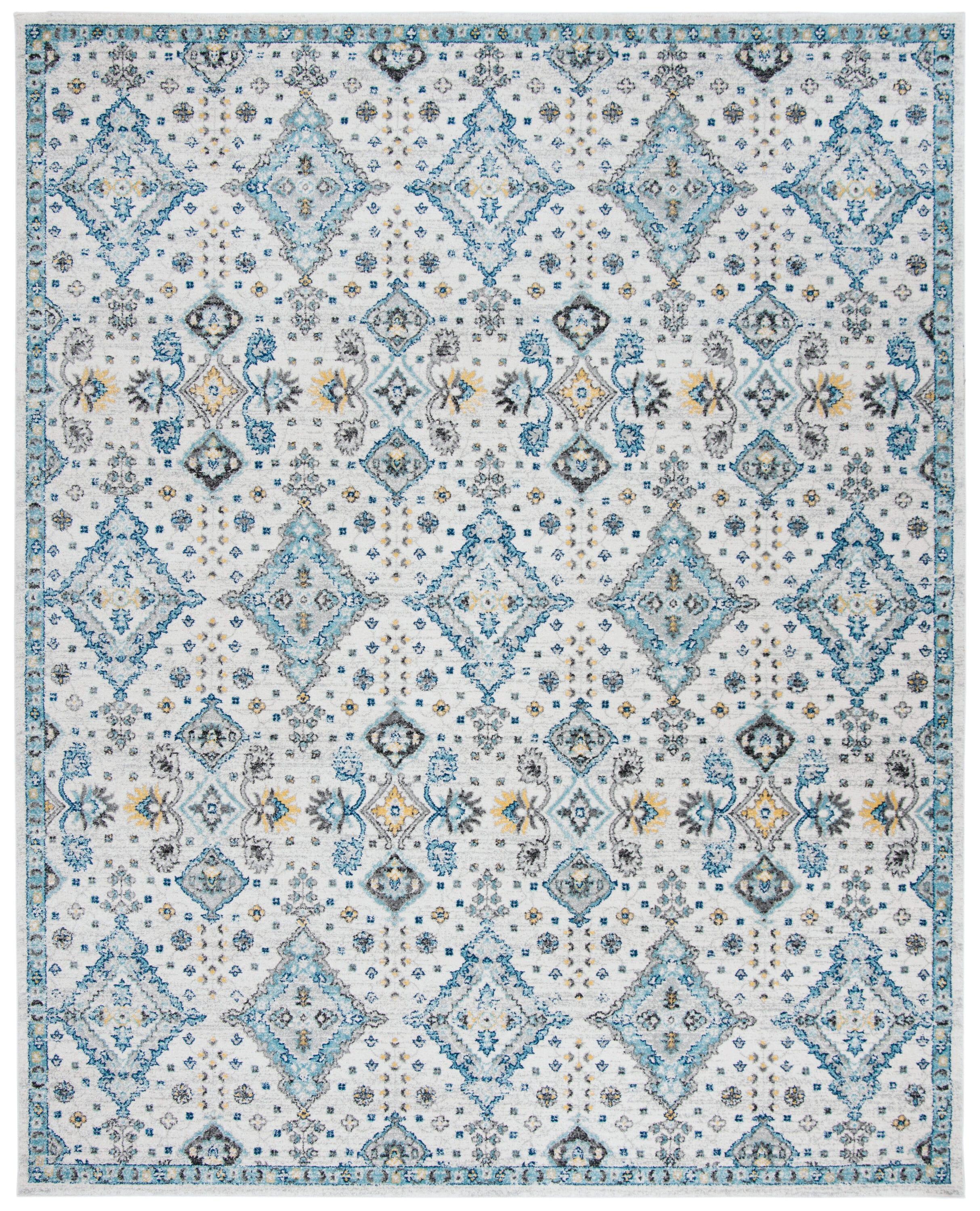 Evoke EVK224 Power Loomed Area Rug - Ivory/Light Blue - 8'x10' - Safavieh.