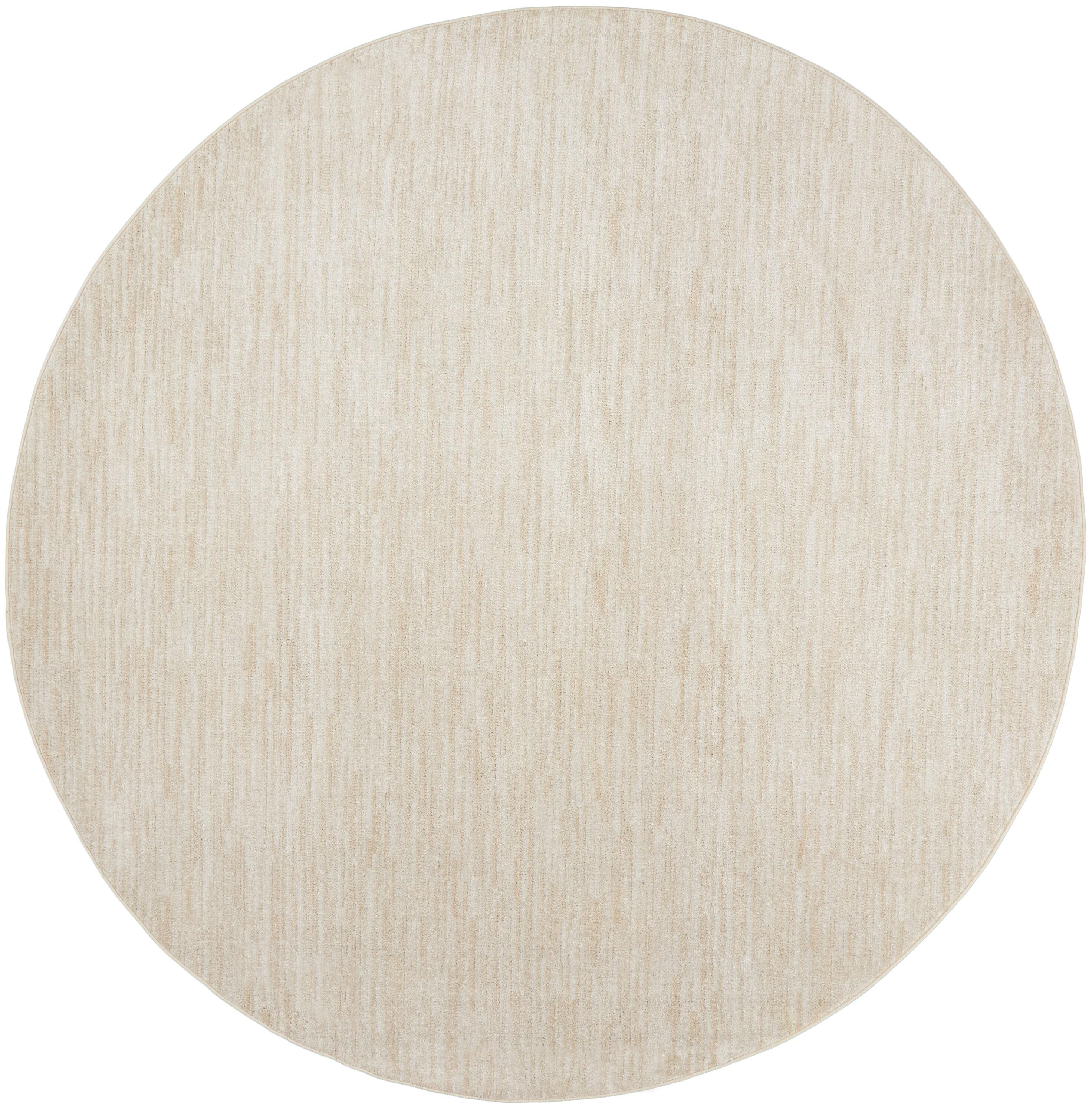 Nourison Essentials Easy Care Indoor Outdoor Area Rug - Ivory Beige 10' x Round