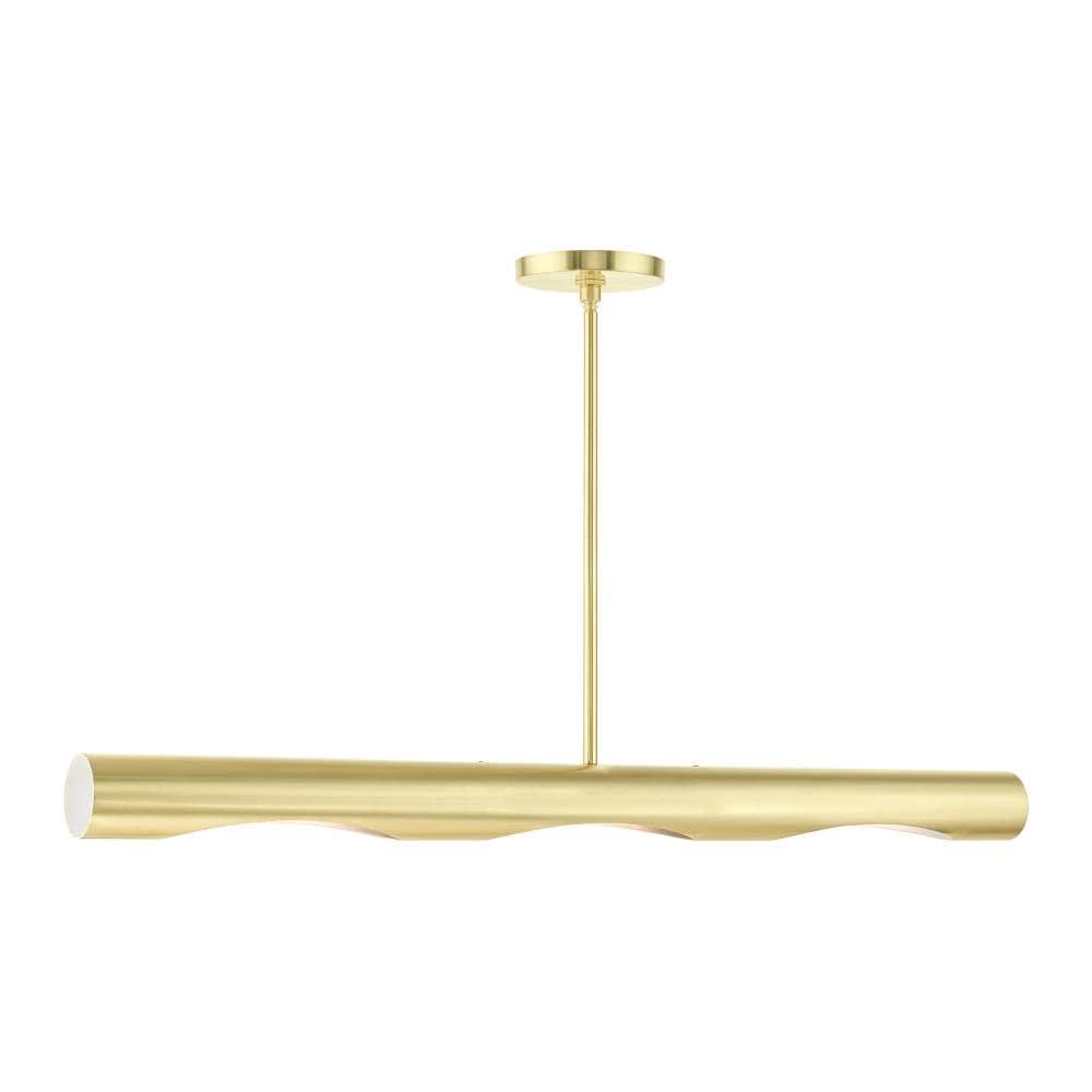 Livex Lighting Novato 3 - Light Chandelier in  Satin Brass