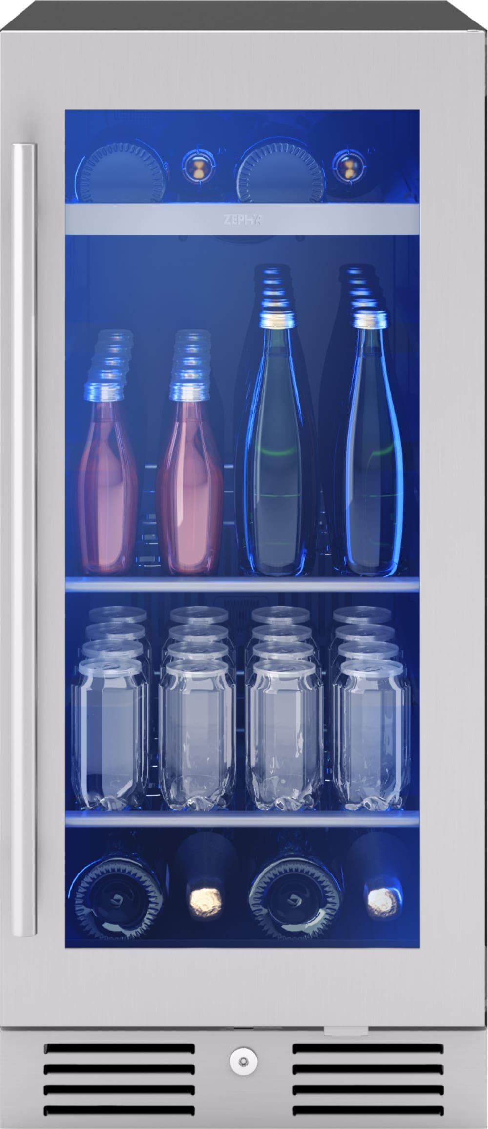 Zephyr Zephyr Presrv 15" 4-Bottle and 64-Can Single Zone Beverage Cooler