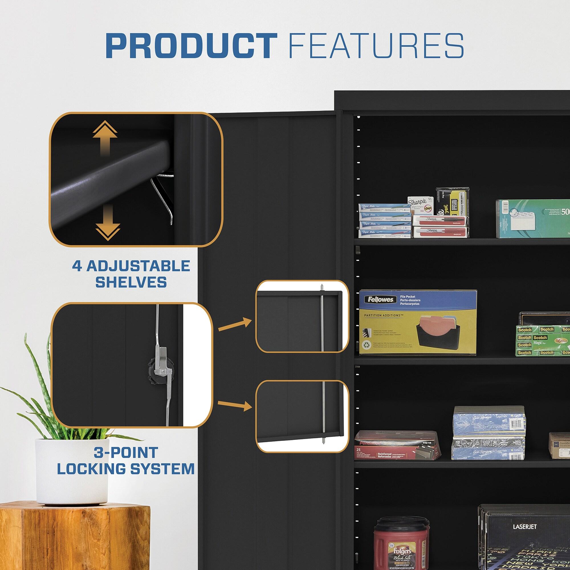 36'' Wide 5 - Shelf Storage Cabinet