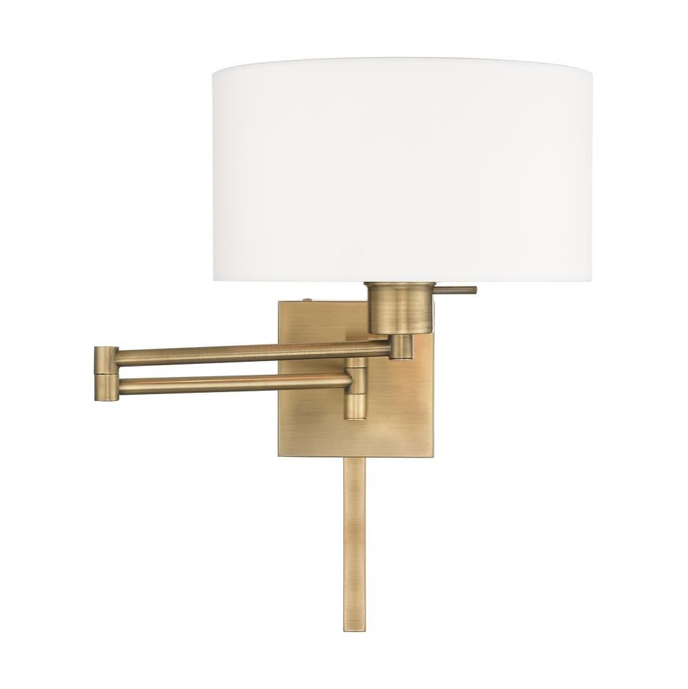 Livex Lighting 1 - Light Wall Light in  Antique Brass